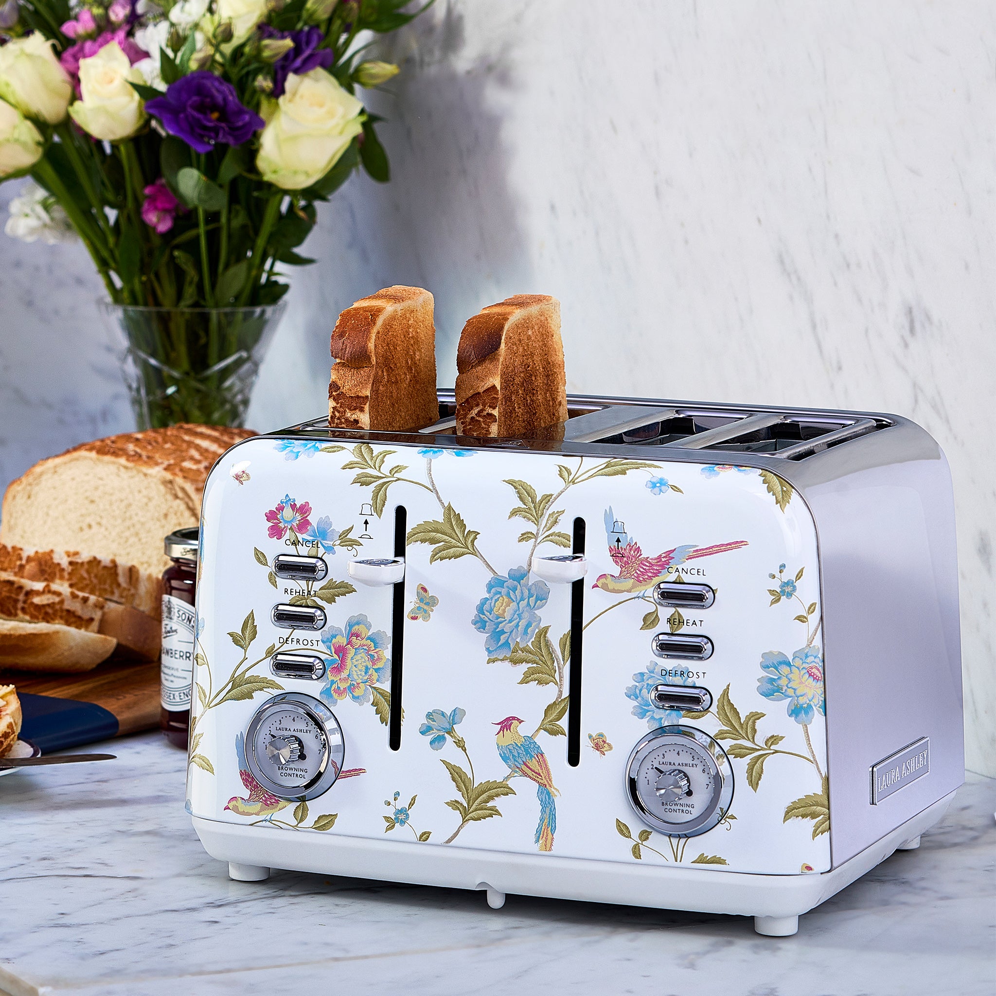 Laura Ashley - 4-Slice Toaster