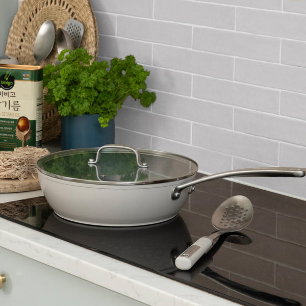 Laura Ashley 28 CM Deep Frying Sauté Pan with Lid