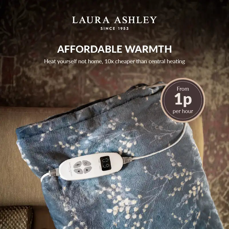 Laura Ashley Electric Throw Blanket