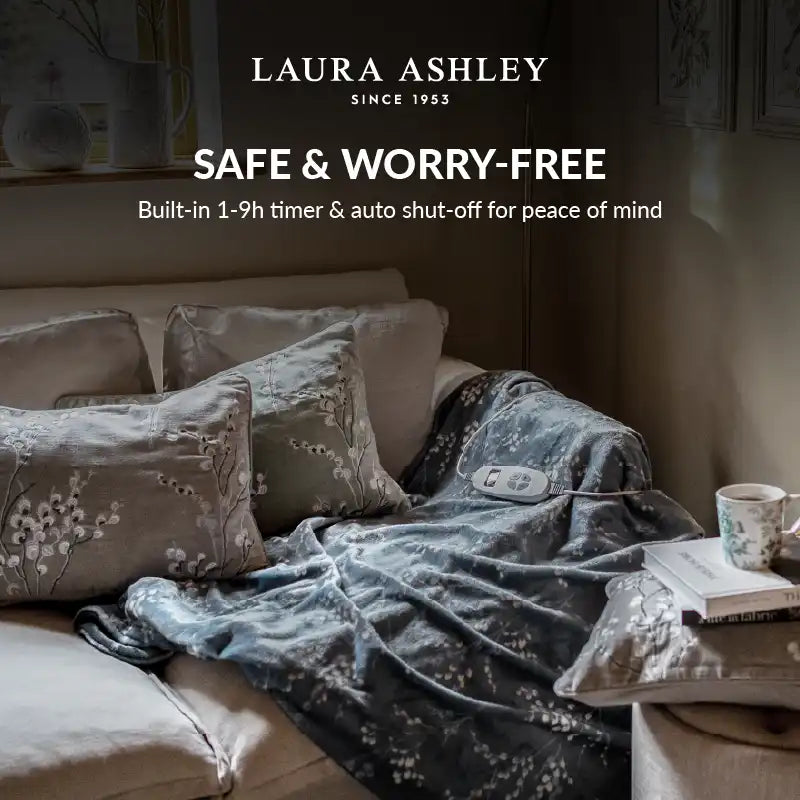 Laura Ashley Electric Throw Blanket
