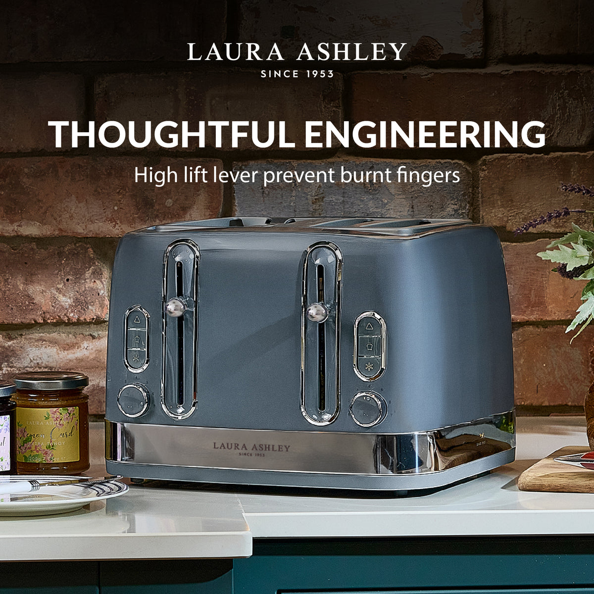 4-Slice Toaster – Laura Ashley Solid Colour Range