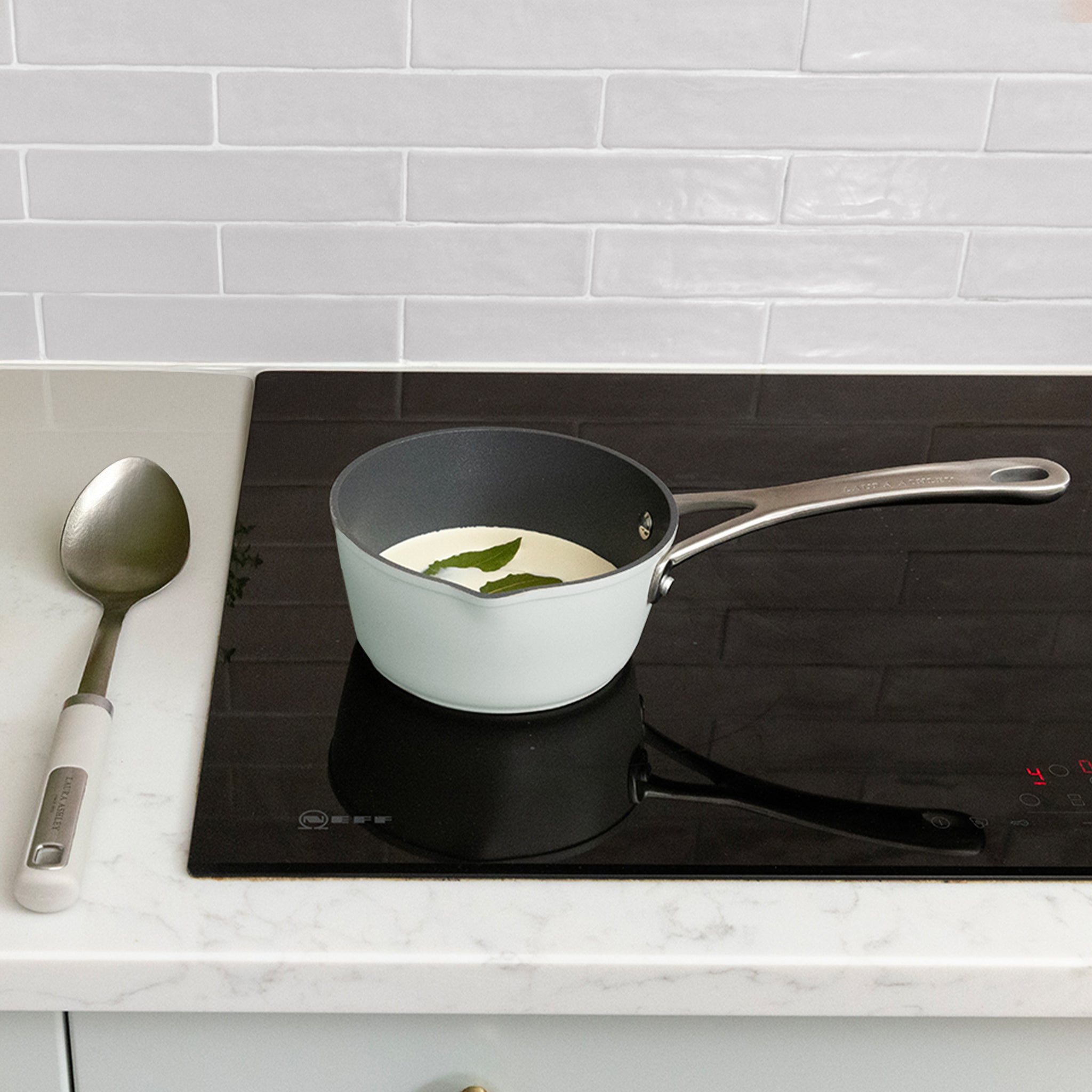 Laura Ashley Non-Stick (16/18/20cm) Saucepan & Milk Pan without Lid