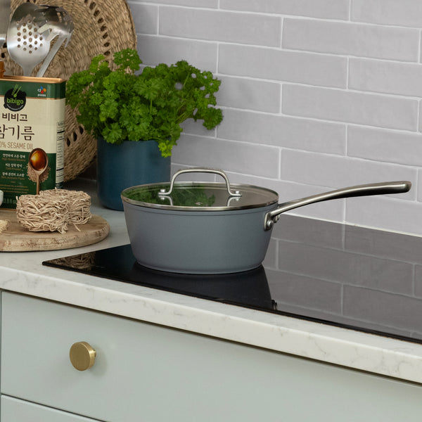 Laura Ashley Non-Stick 16/18/20cm Saucepan with Lid