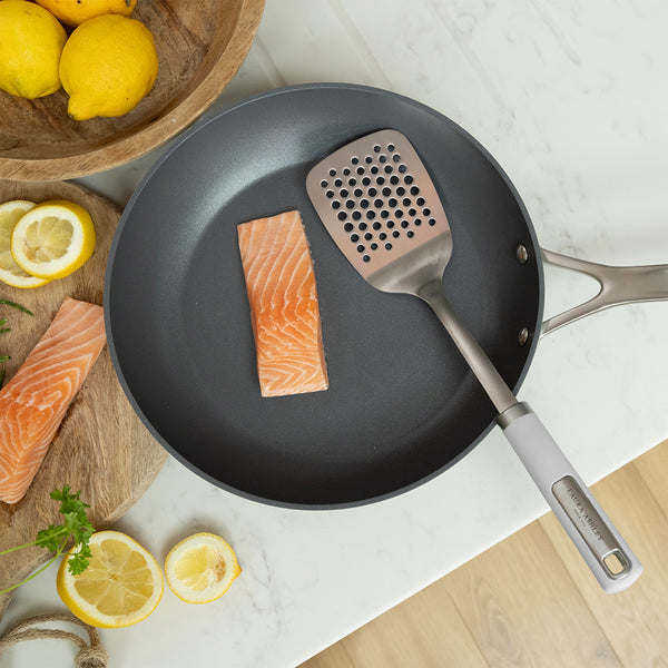 Laura Ashley Stainless Steel Slotted Turner with Soft Touch Handle