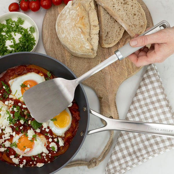 Laura Ashley Stainless Steel Turner with Soft Touch Handle