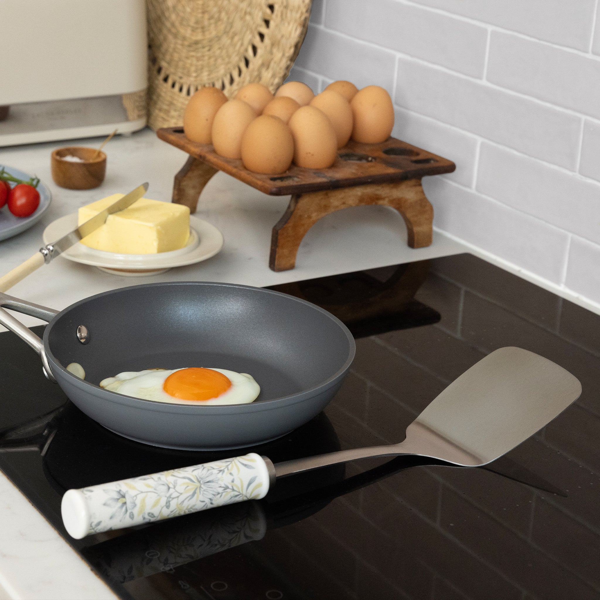 Laura Ashley Stainless Steel Turner with Soft Touch Handle