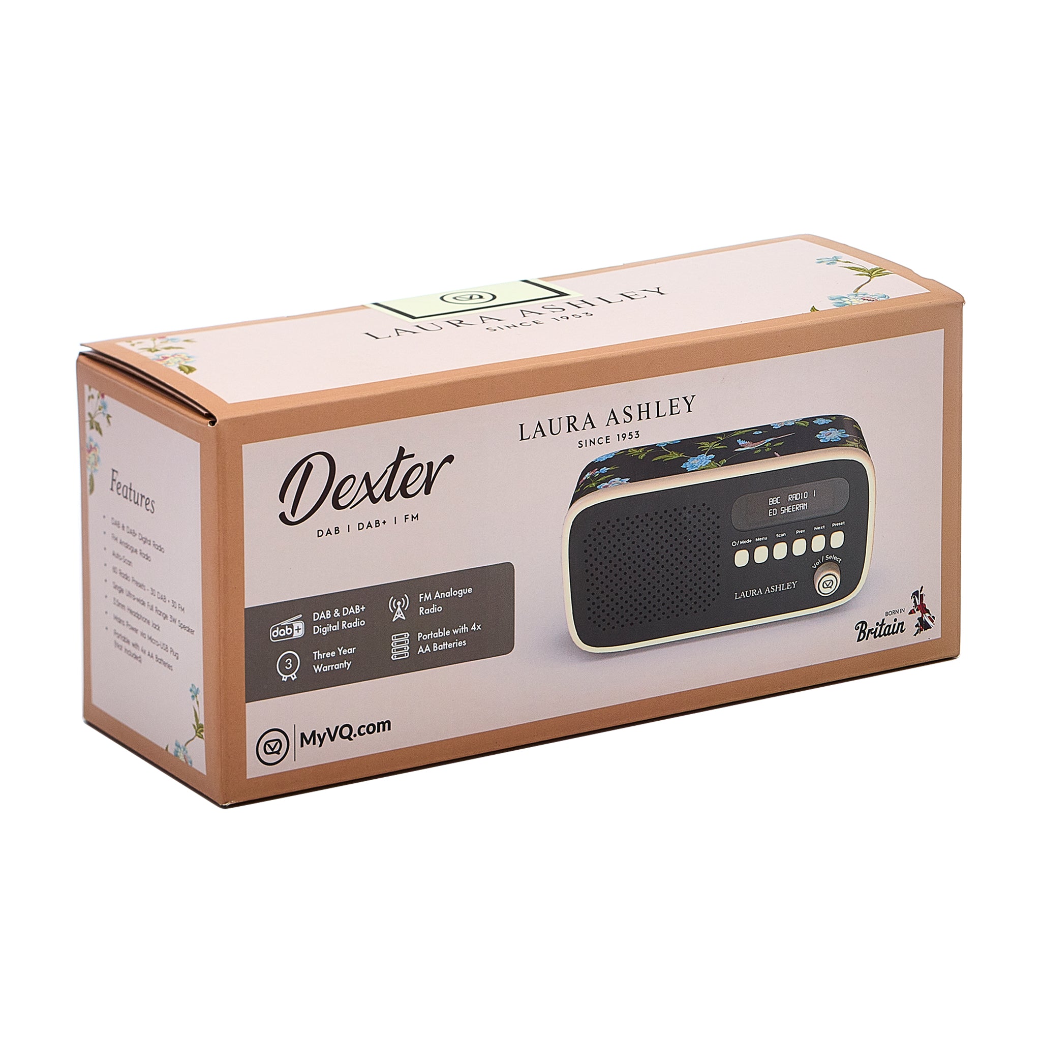 Laura Ashley’s Dexter –Compact Portable Radio with Bluetooth