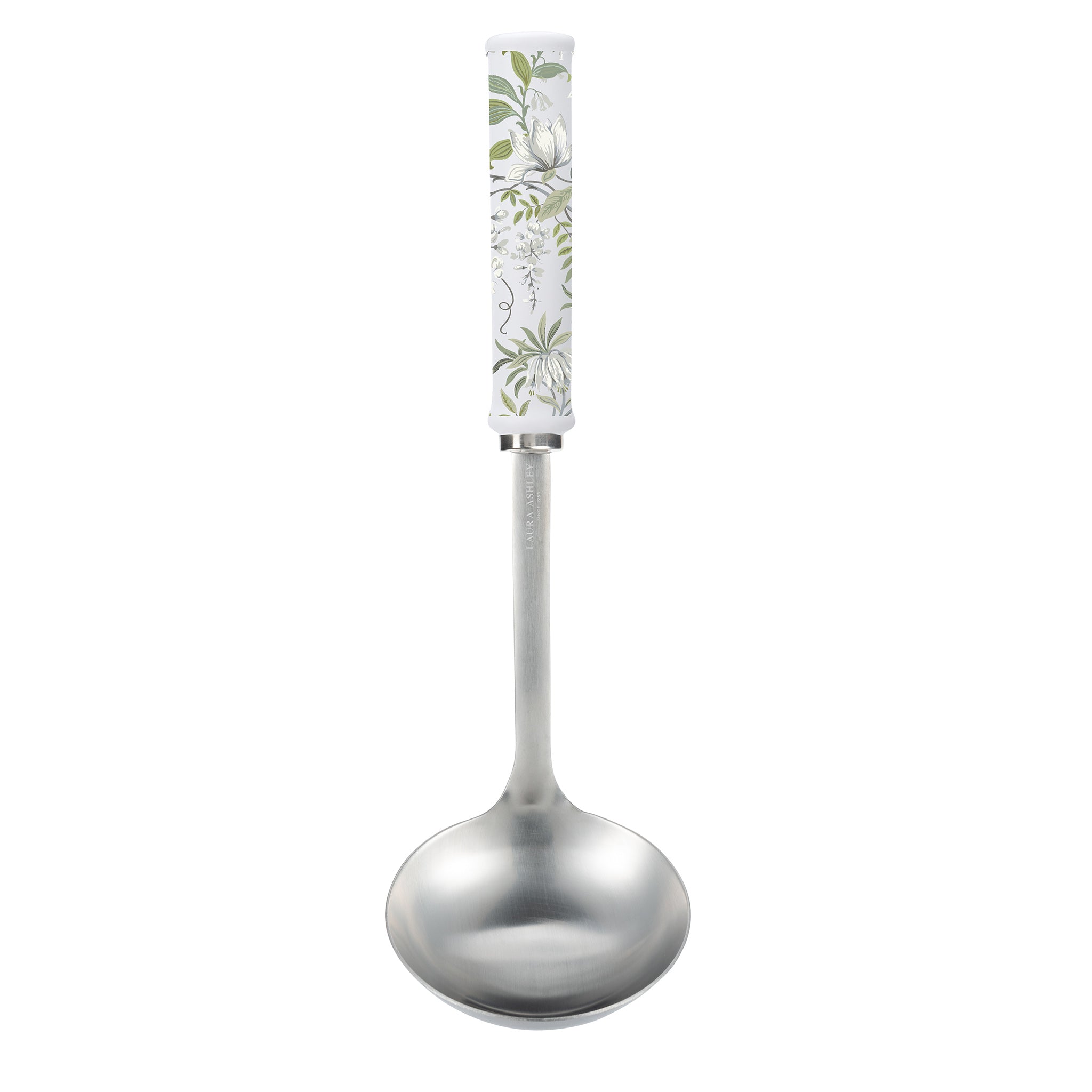 Laura Ashley Stainless-Steel Ladle Spoon with Soft Touch Handles