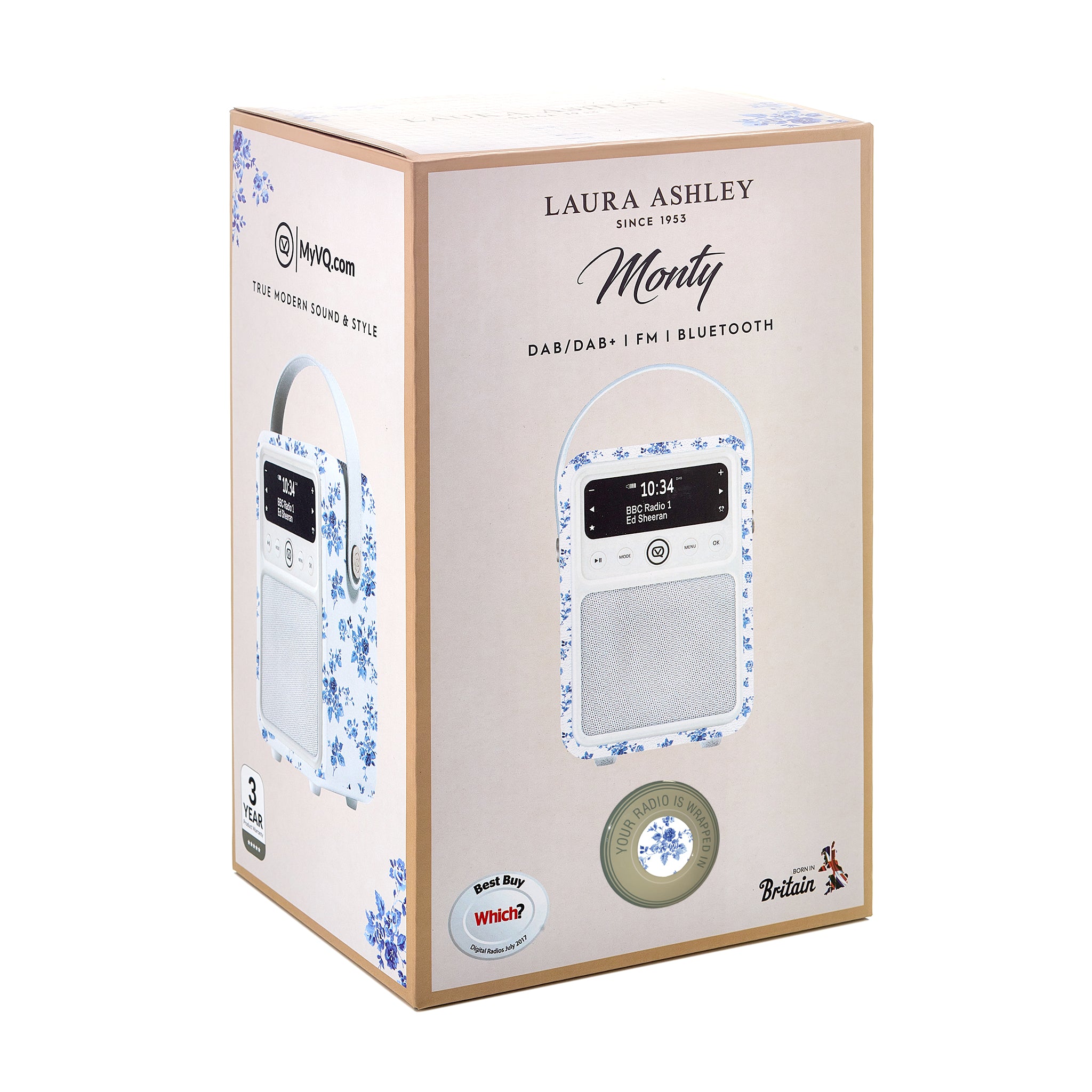Laura Ashley’s Monty –DAB/DAB+ FM Radio with Bluetooth