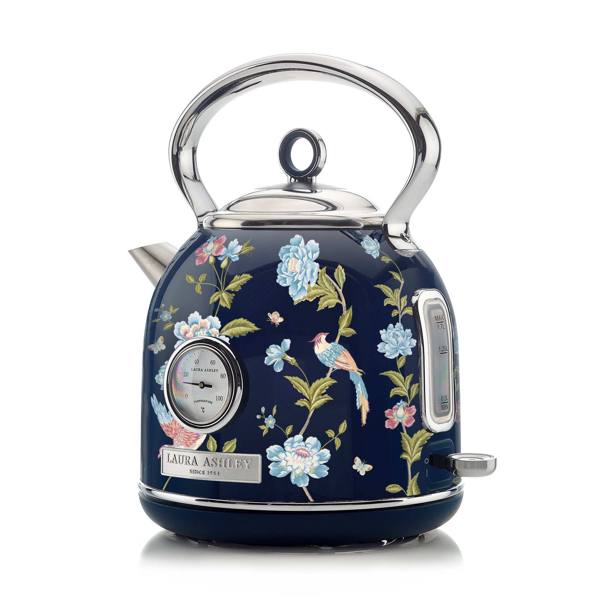Laura Ashley’s 1.7L Dome Kettle – Fast Boil & Temperature Gauge