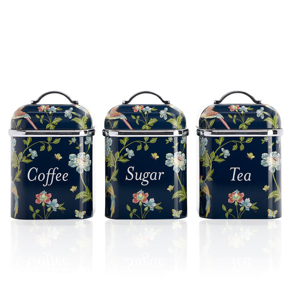 3 Tin Canister Set – Laura Ashley Kitchen Storage