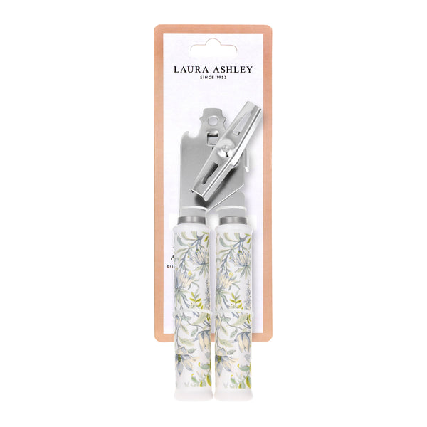Laura Ashley Stainless Steel Can Opener with Soft Touch Handle