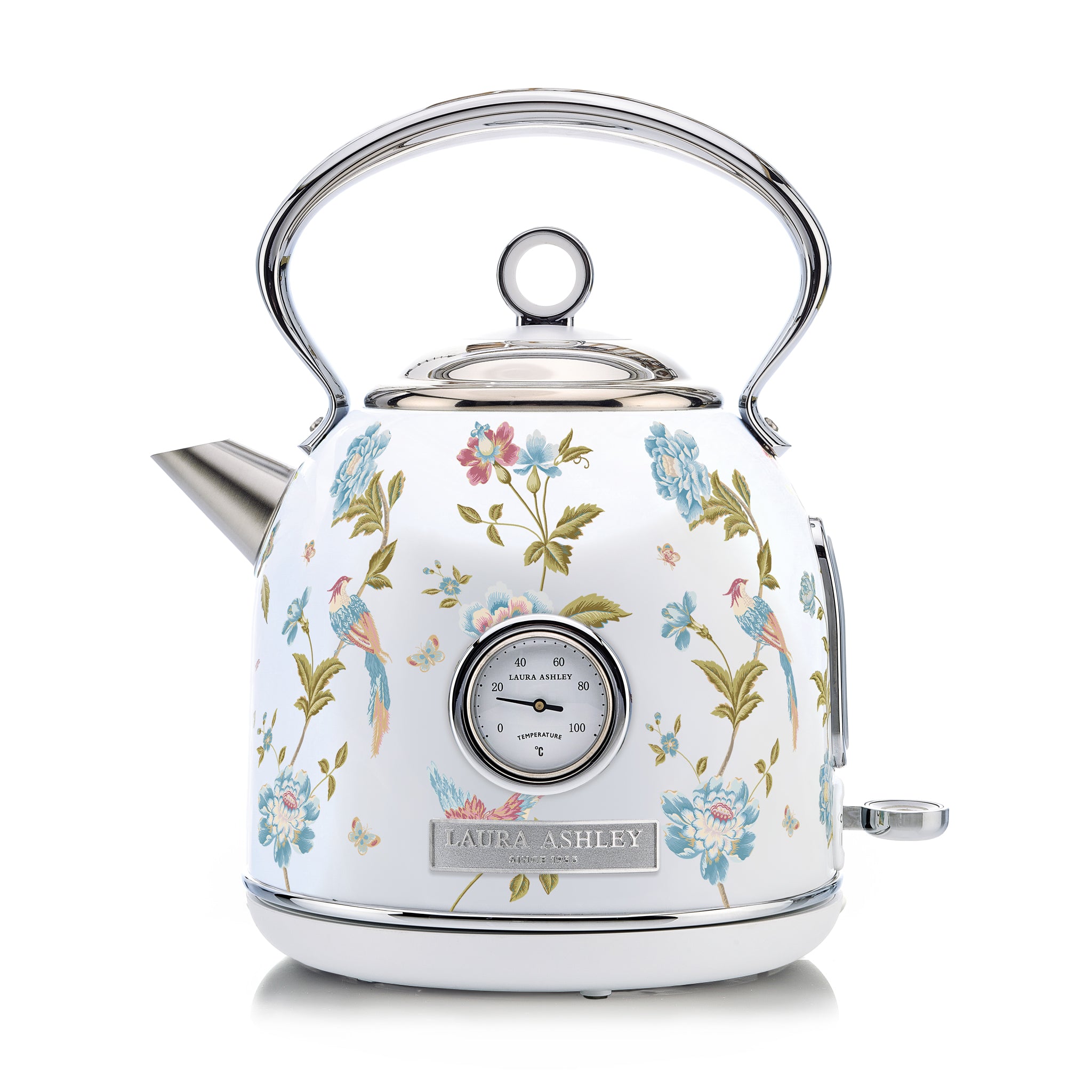 Laura Ashley’s 1.7L Dome Kettle – Fast Boil & Temperature Gauge