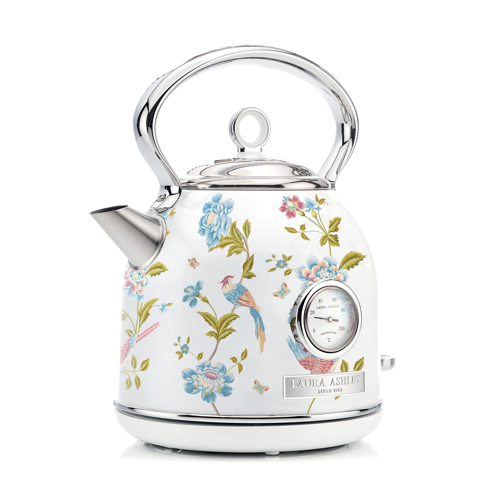 Laura Ashley’s 1.7L Dome Kettle – Fast Boil & Temperature Gauge