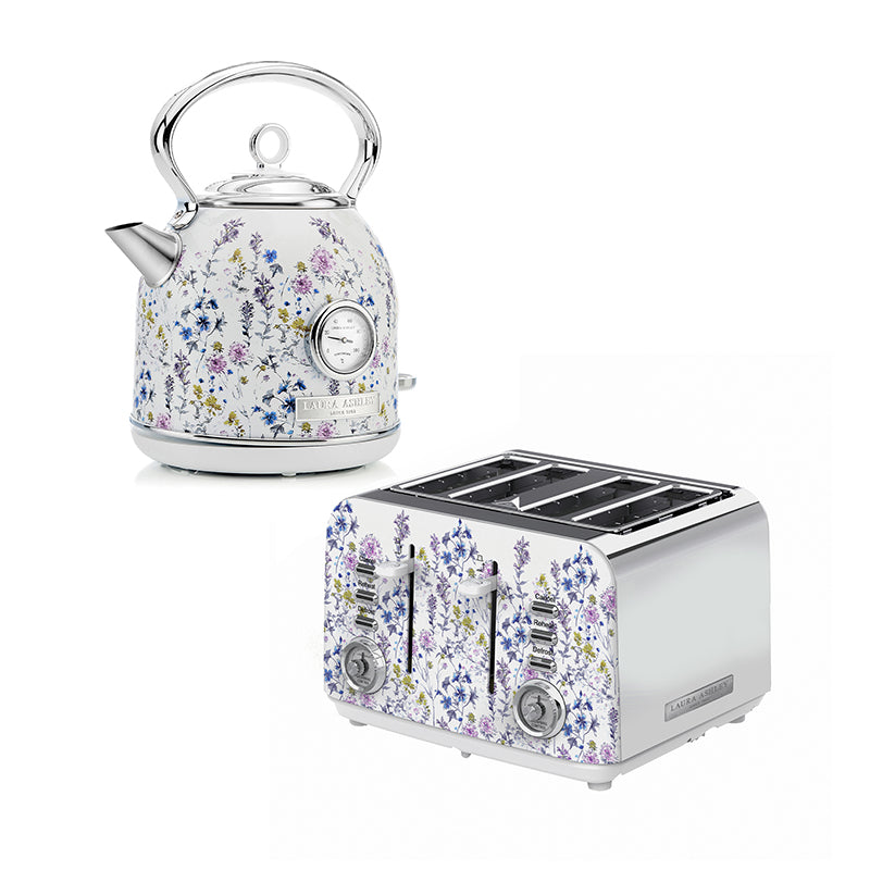 1.7L Dome Kettle & 4-Slice Toaster Set – Laura Ashley