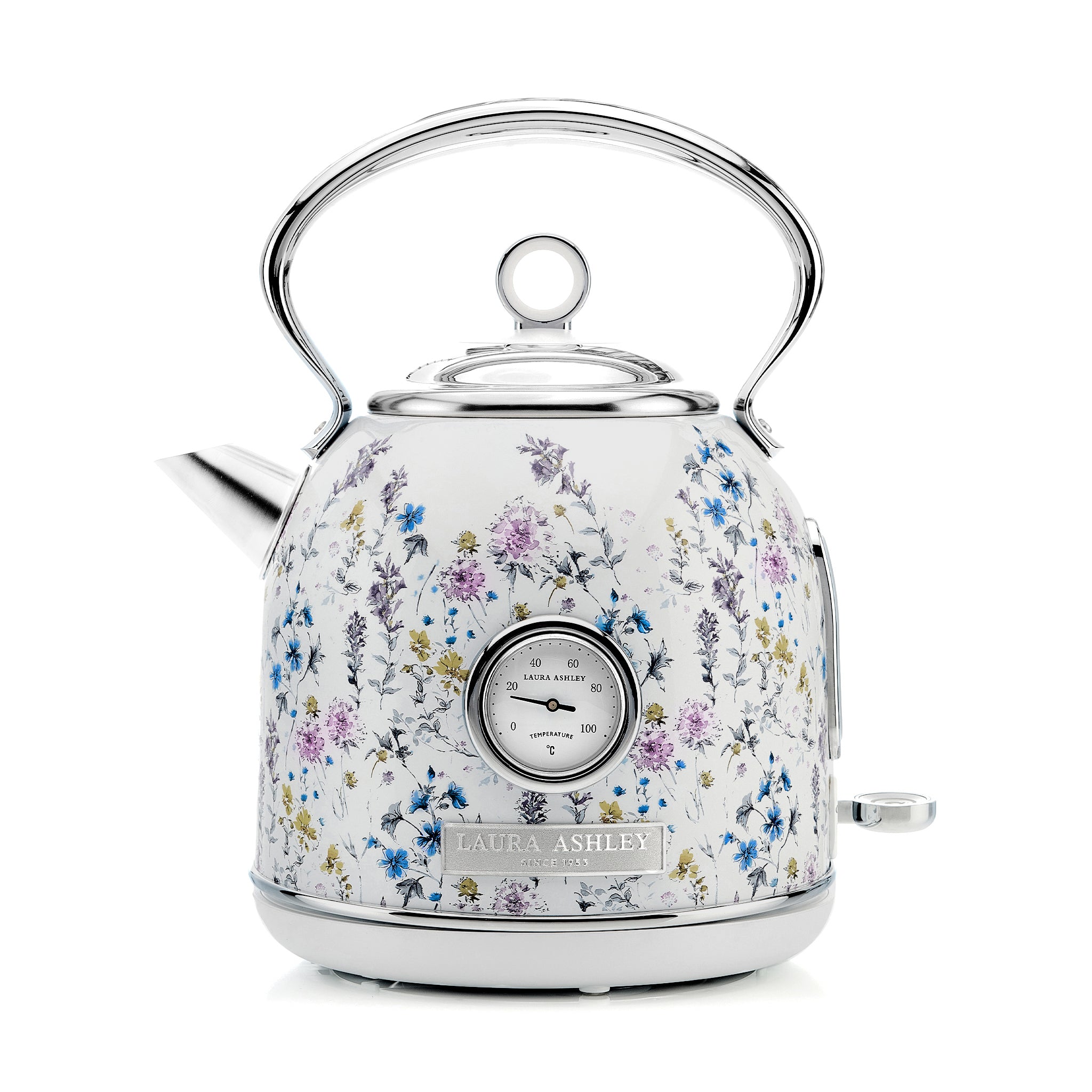 Laura Ashley’s 1.7L Dome Kettle – Fast Boil & Temperature Gauge
