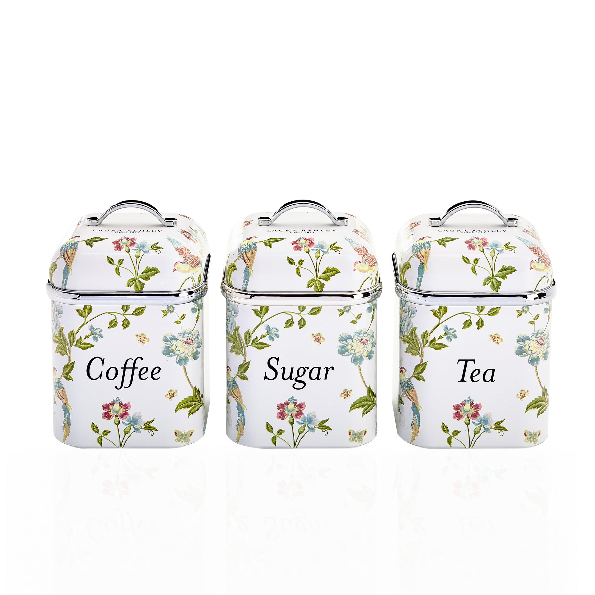Laura Ashley’s 3 Tin Canister Set – Kitchen Storage