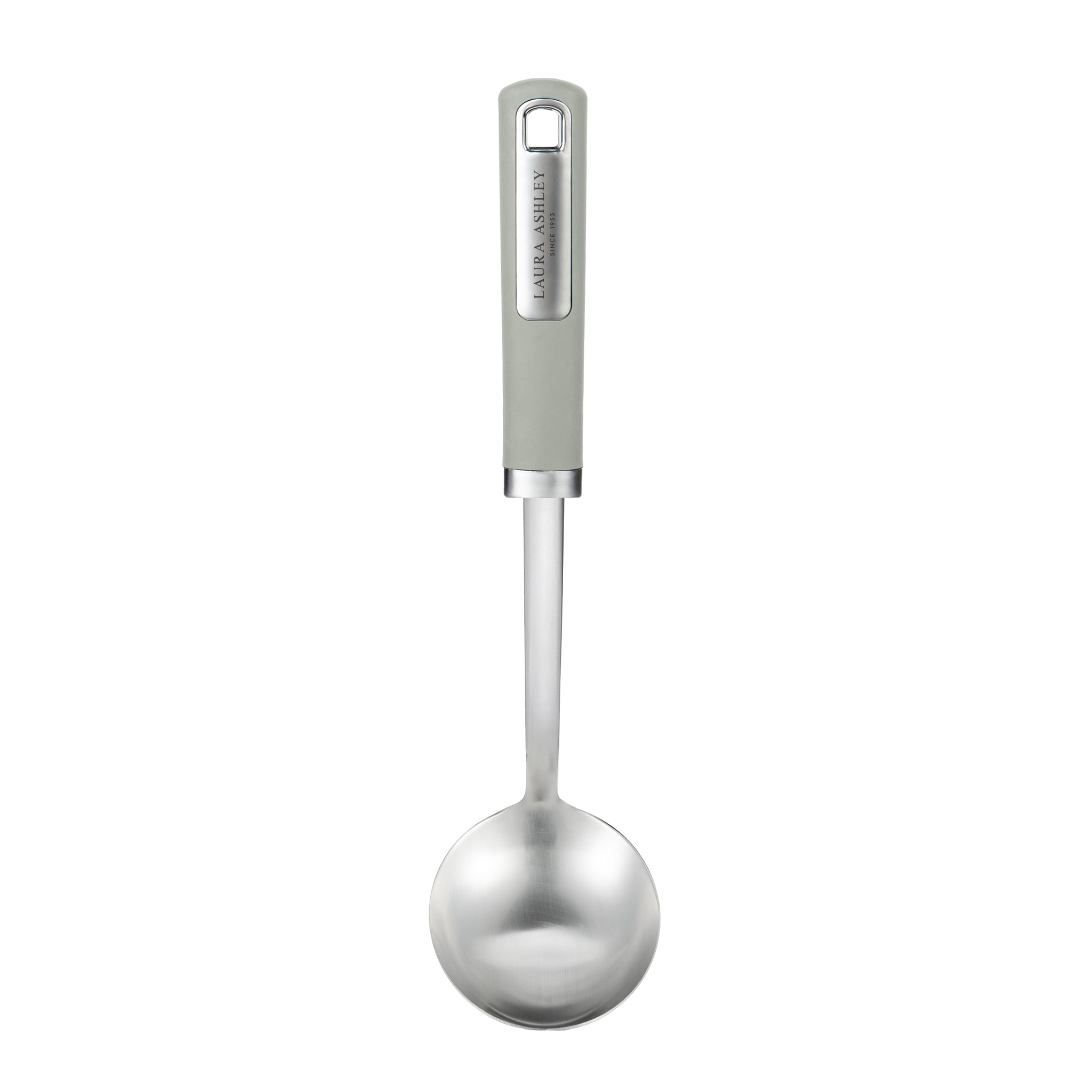 Laura Ashley Stainless-Steel Ladle Spoon with Soft Touch Handles