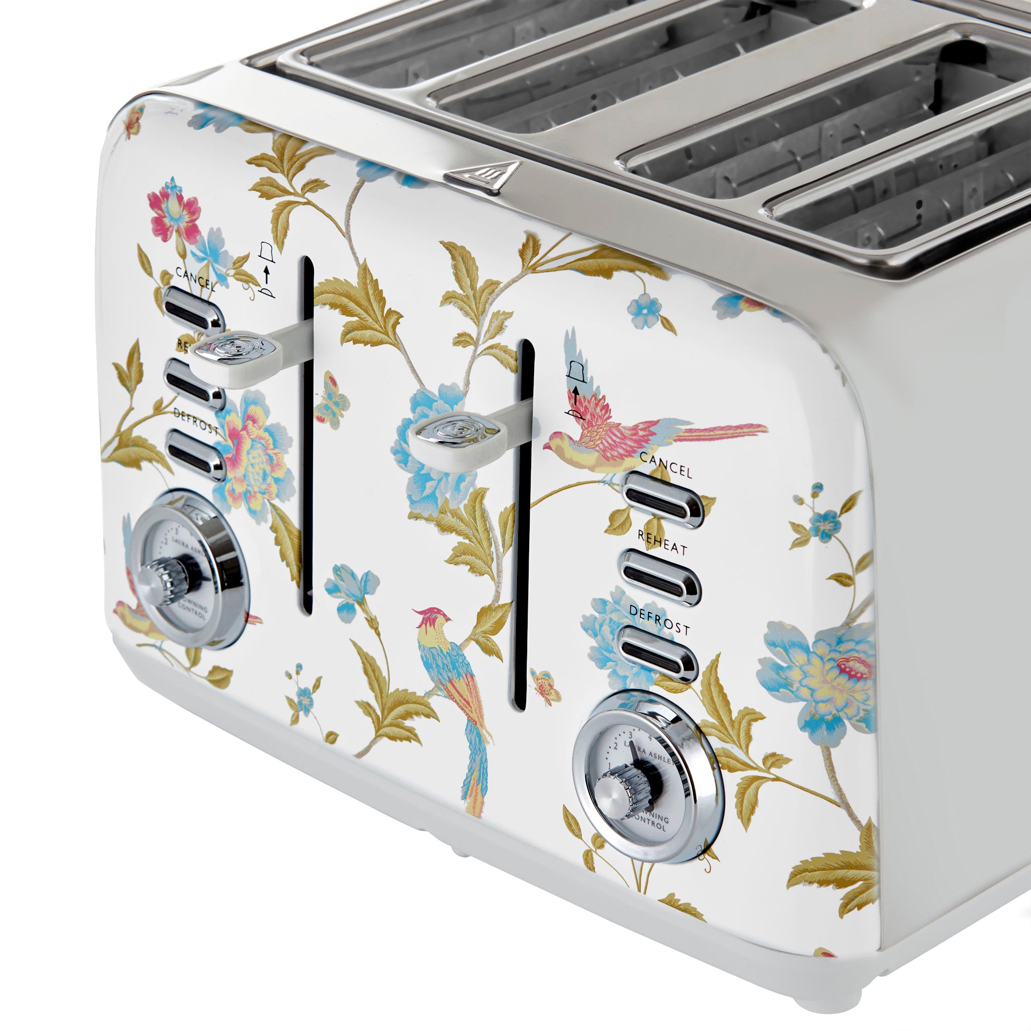 Laura Ashley’s 4-Slice Toaster – Multi-Function & 7 Heat Settings