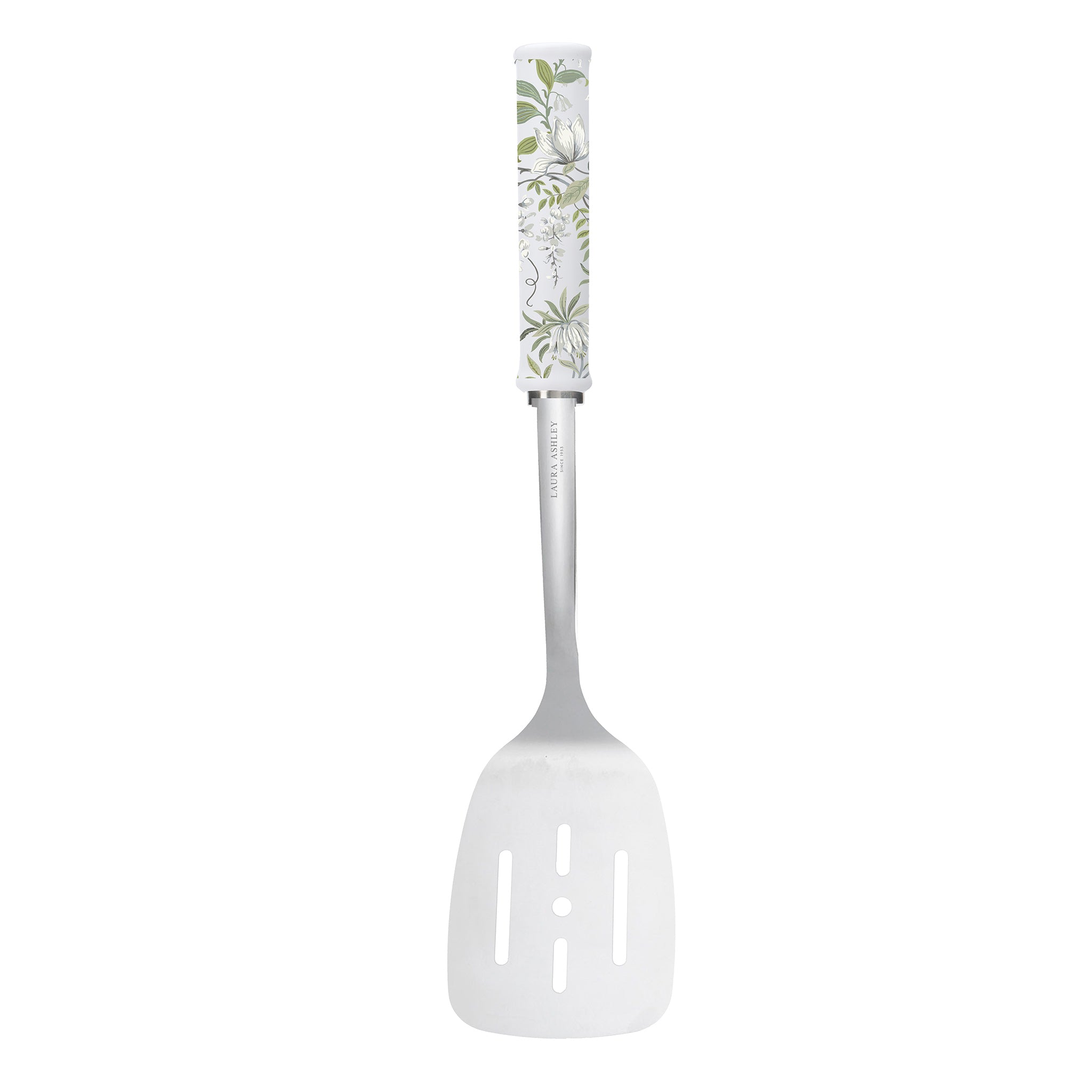 Laura Ashley Stainless Steel Slotted Turner with Soft Touch Handle