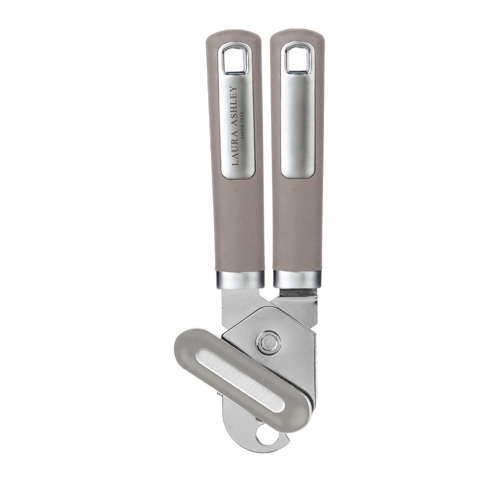 Laura Ashley Stainless Steel Can Opener with Soft Touch Handle