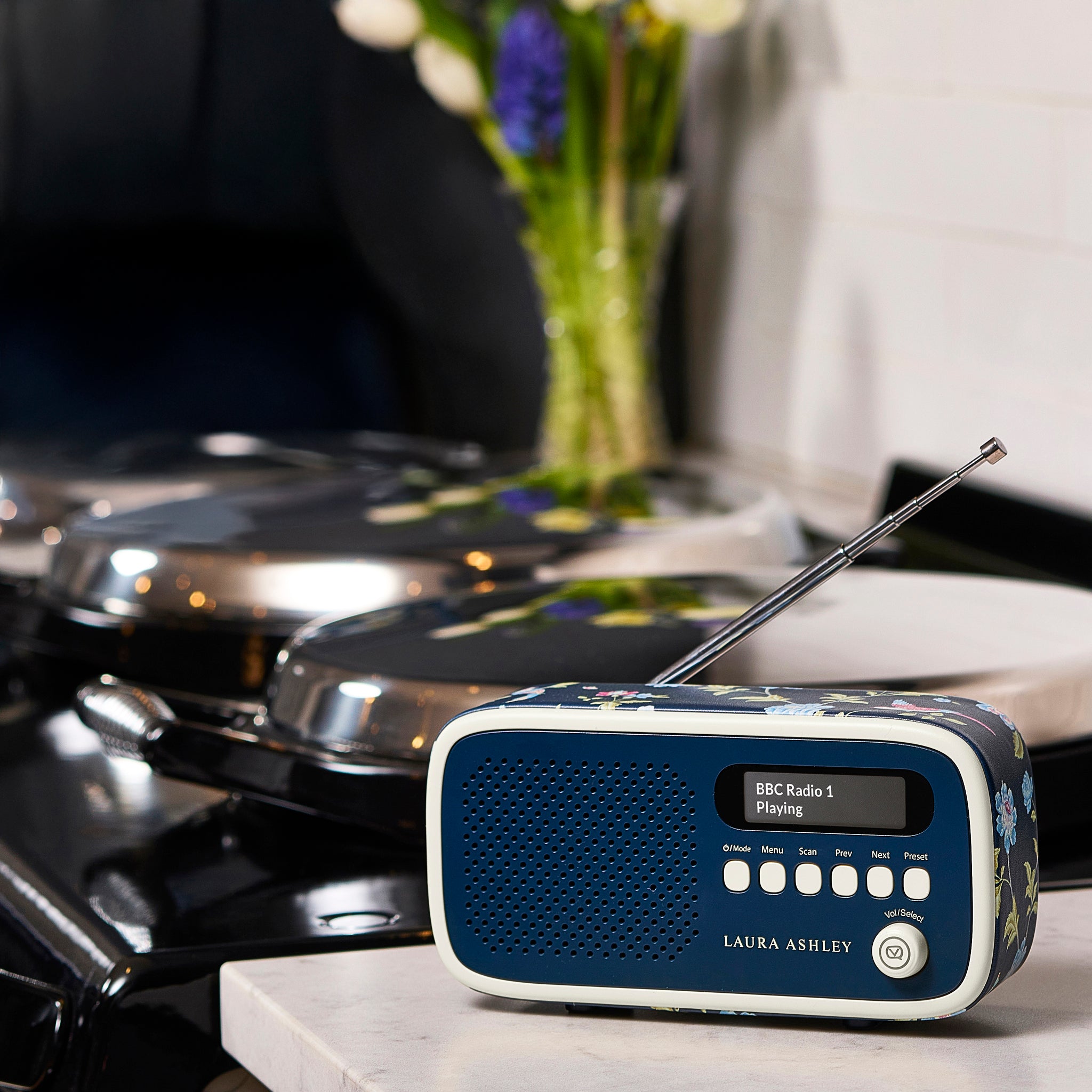 Laura Ashley’s Dexter –Compact Portable Radio with Bluetooth