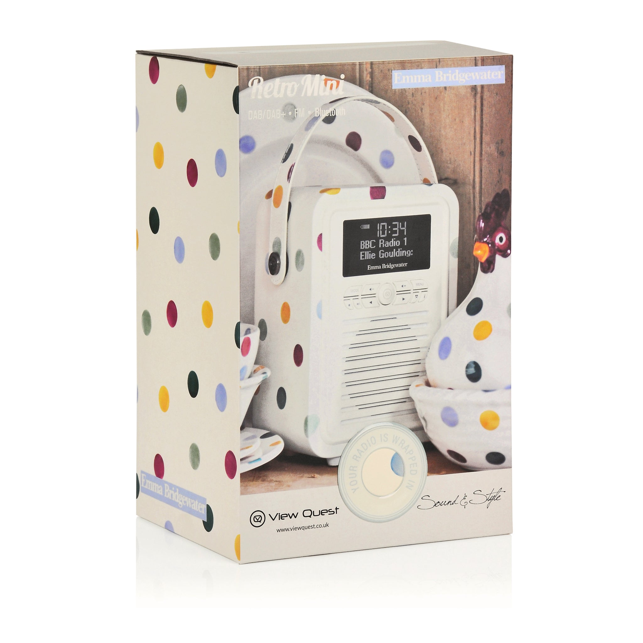 The Emma Bridgewater collection includes a range of stunning Digital Radios, all available in a wide range of patterns to perfectly complete your home.