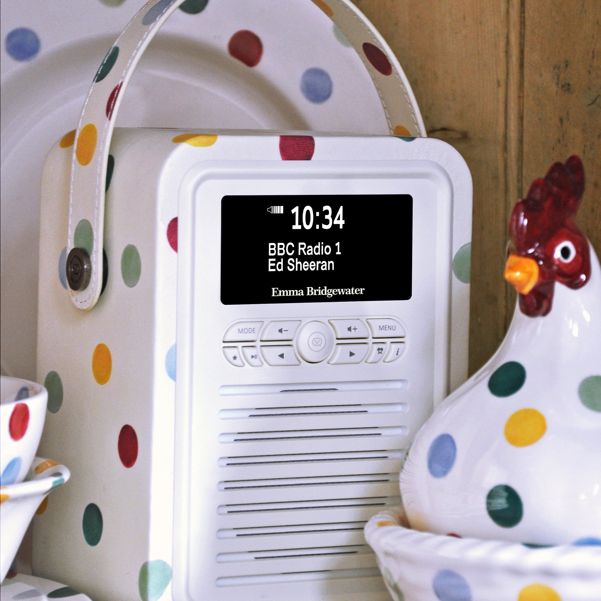 The Emma Bridgewater collection includes a range of stunning Digital Radios, all available in a wide range of patterns to perfectly complete your home.