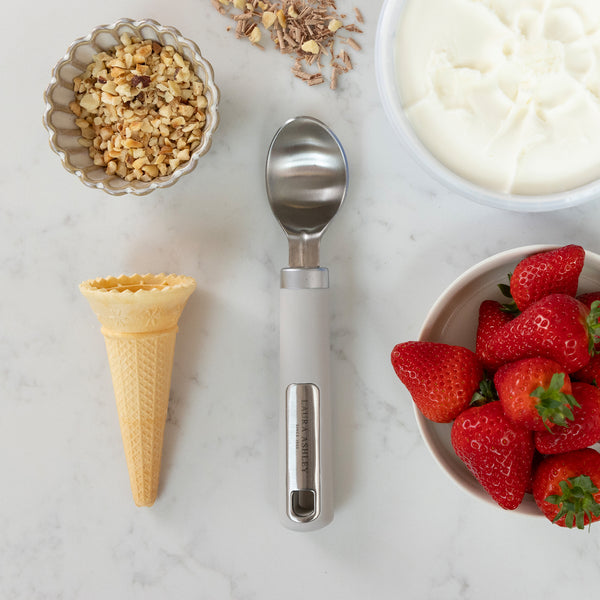 Laura Ashley Stainless Steel Ice Cream Spoon with Soft Touch Handle