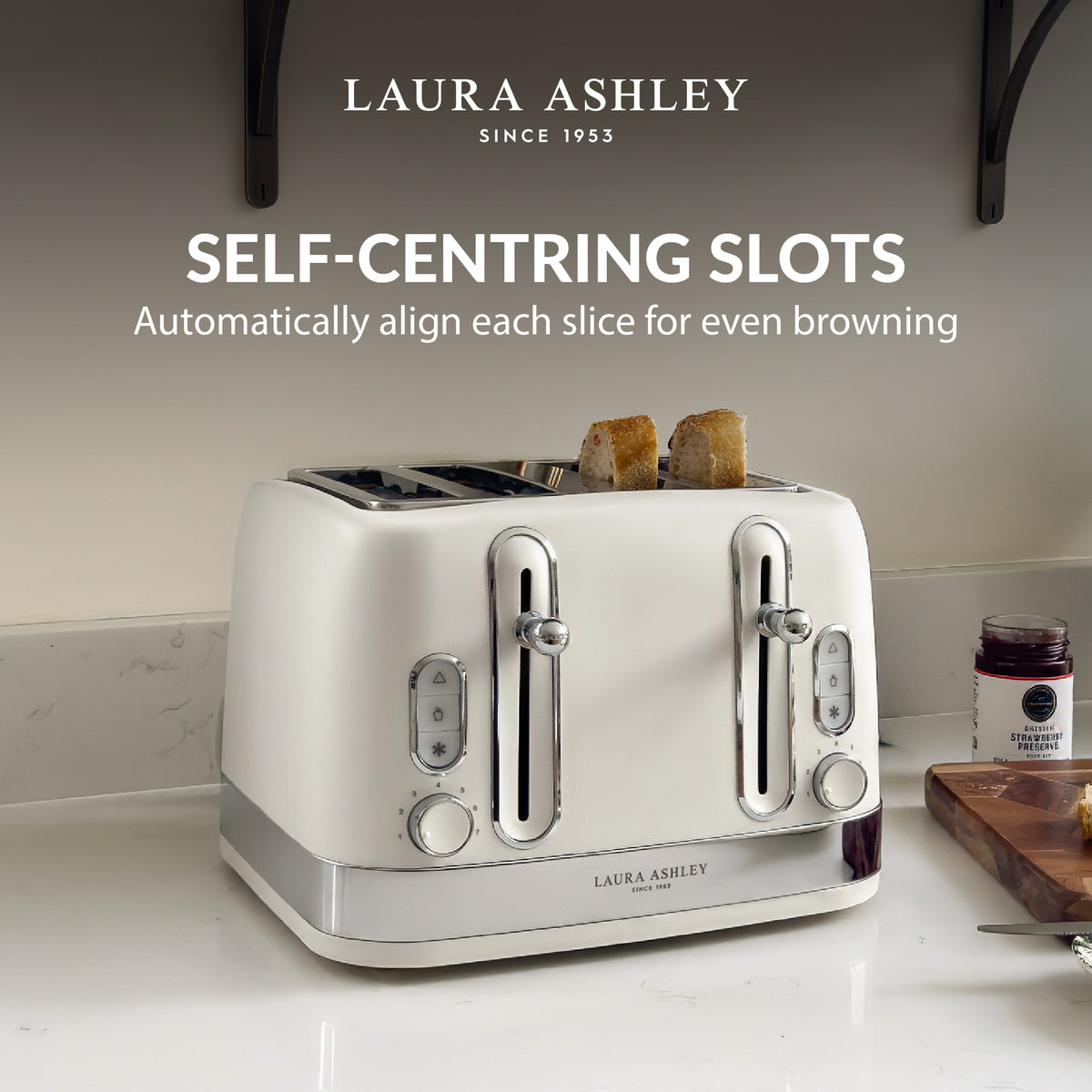 4-Slice Toaster – Laura Ashley Solid Colour Range