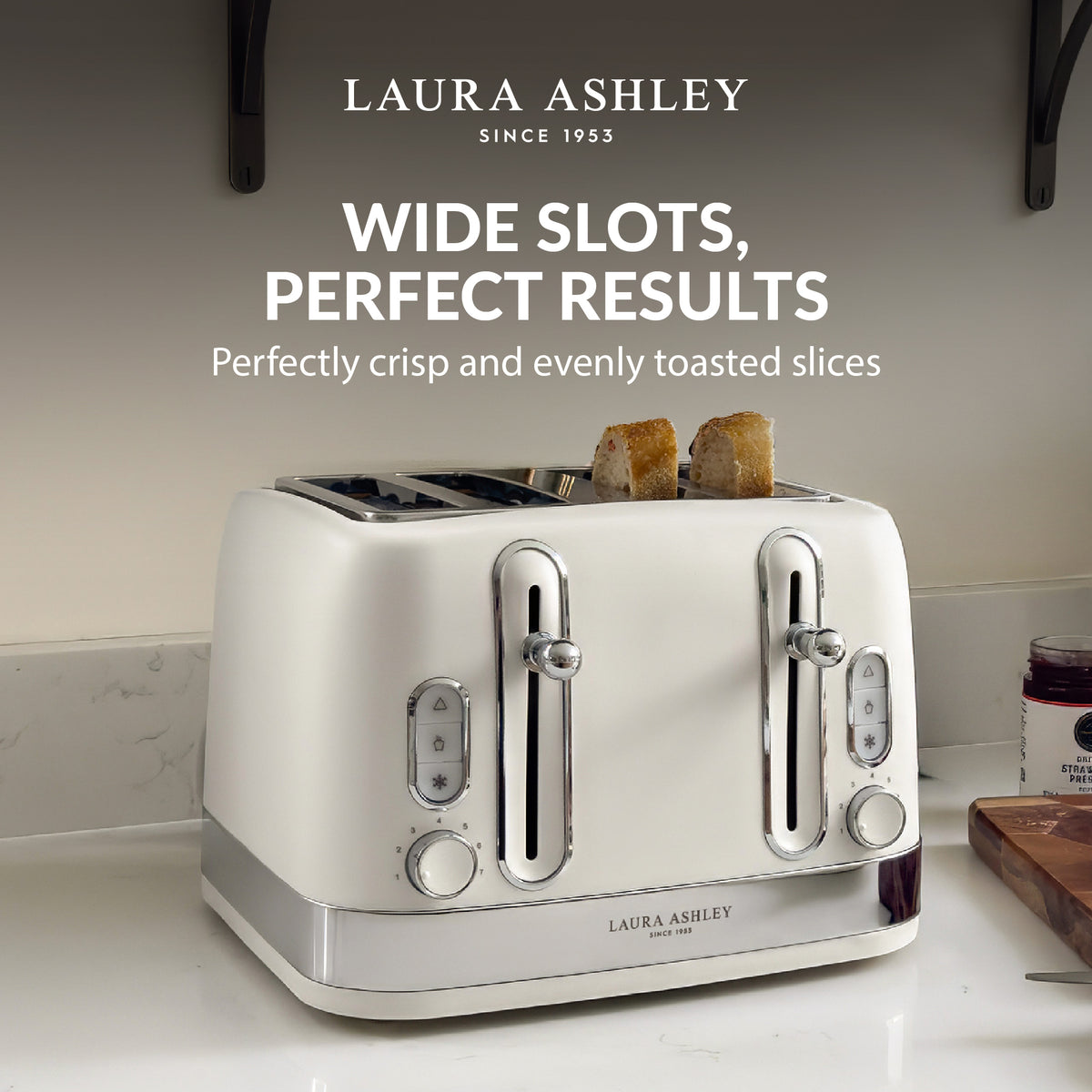 4-Slice Toaster – Laura Ashley Solid Colour Range