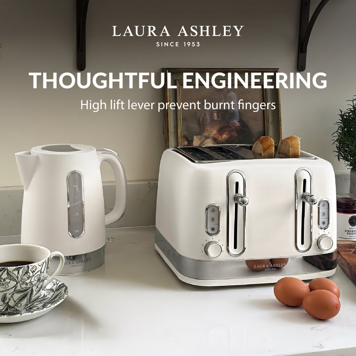4-Slice Toaster – Laura Ashley Solid Colour Range