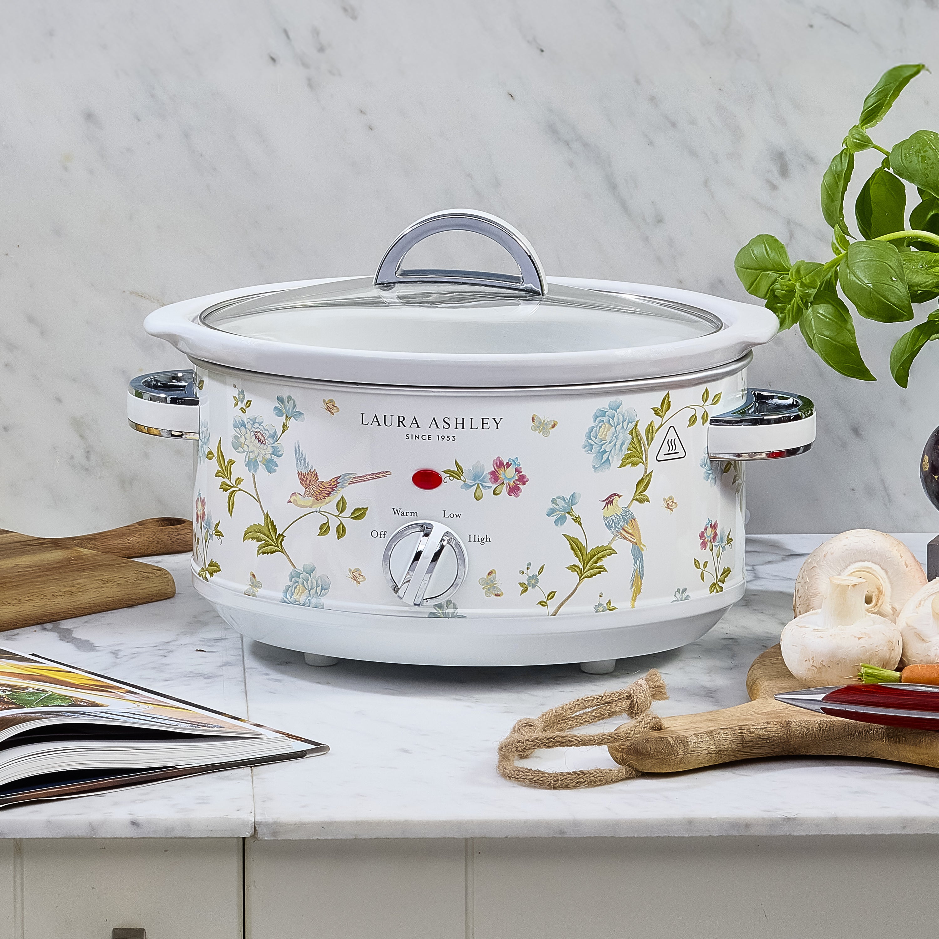 Laura Ashley’s 3.5L Slow Cooker – Adjustable Heat & Keep-Warm