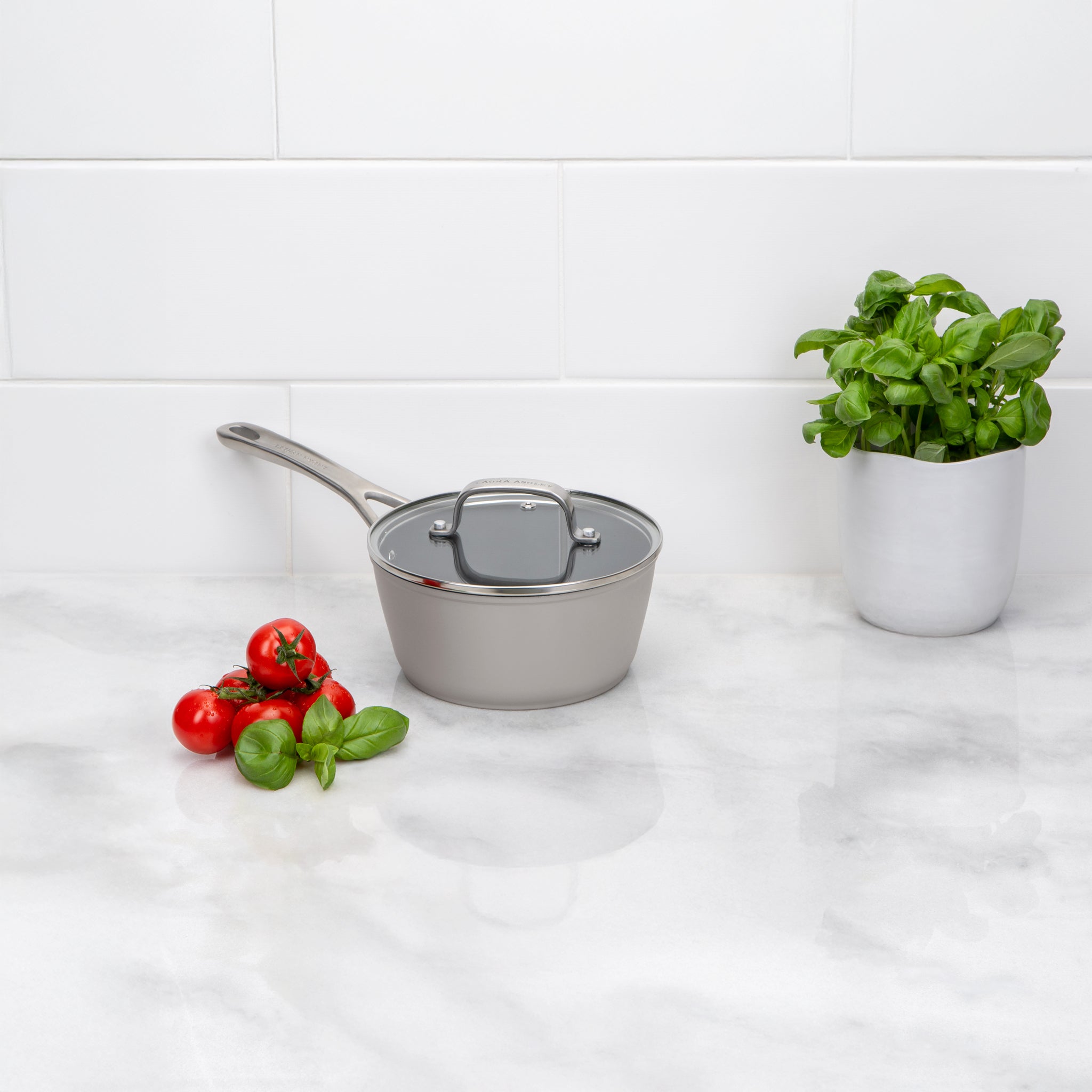 Laura Ashley Non-Stick 16/18/20cm Saucepan with Lid