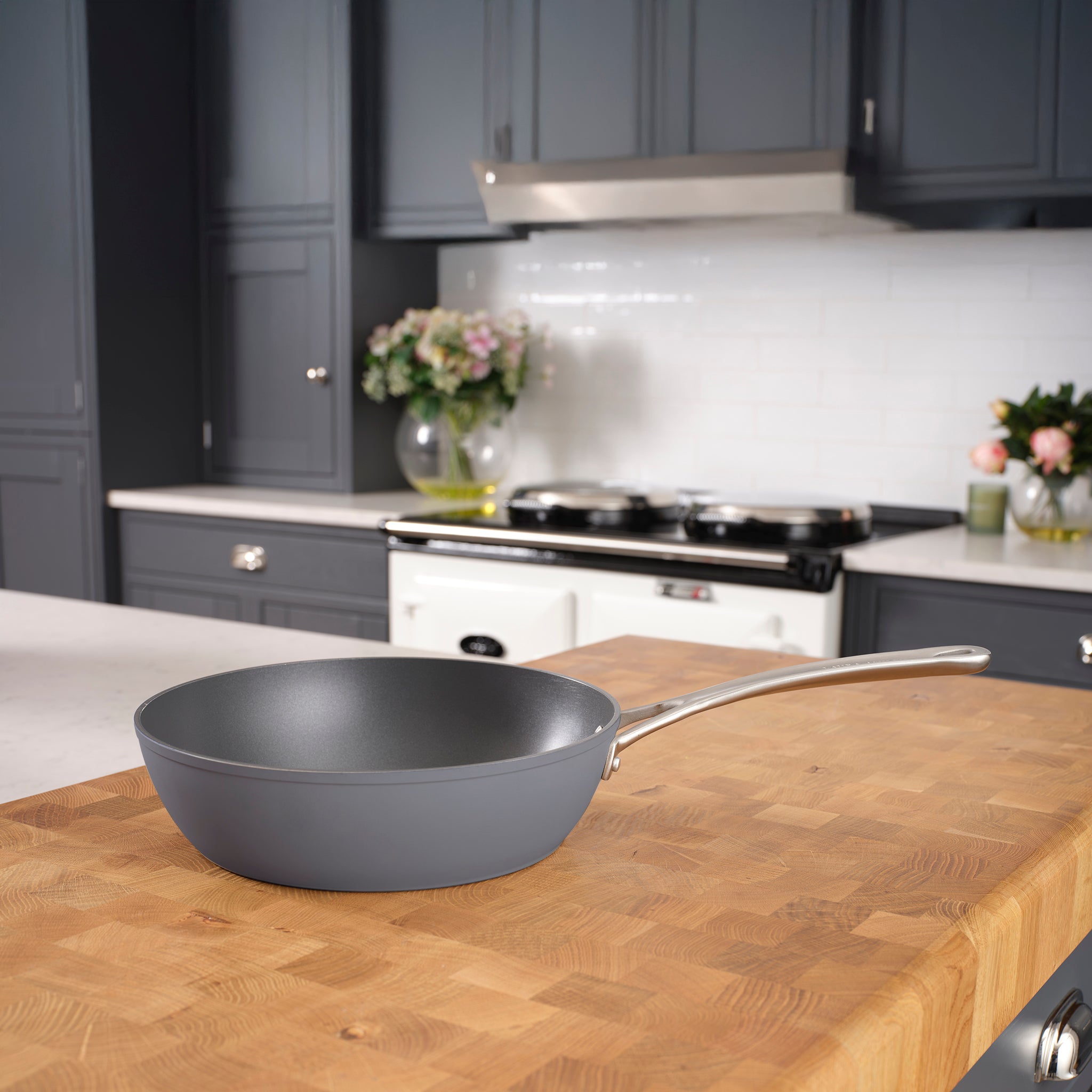 Laura Ashley Non-Stick 30cm Wok & Frying Pan