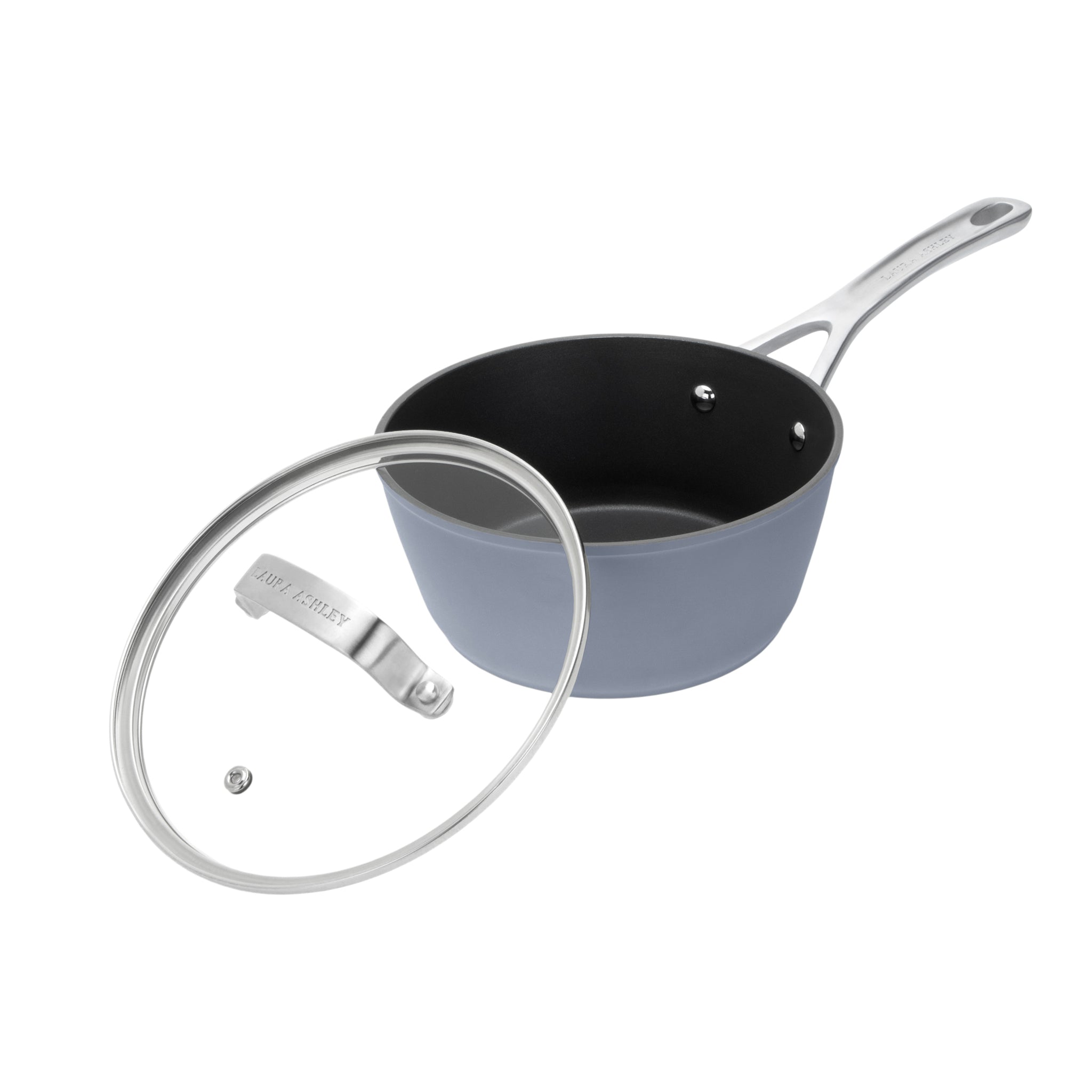 Laura Ashley Non-Stick 16/18/20cm Saucepan with Lid