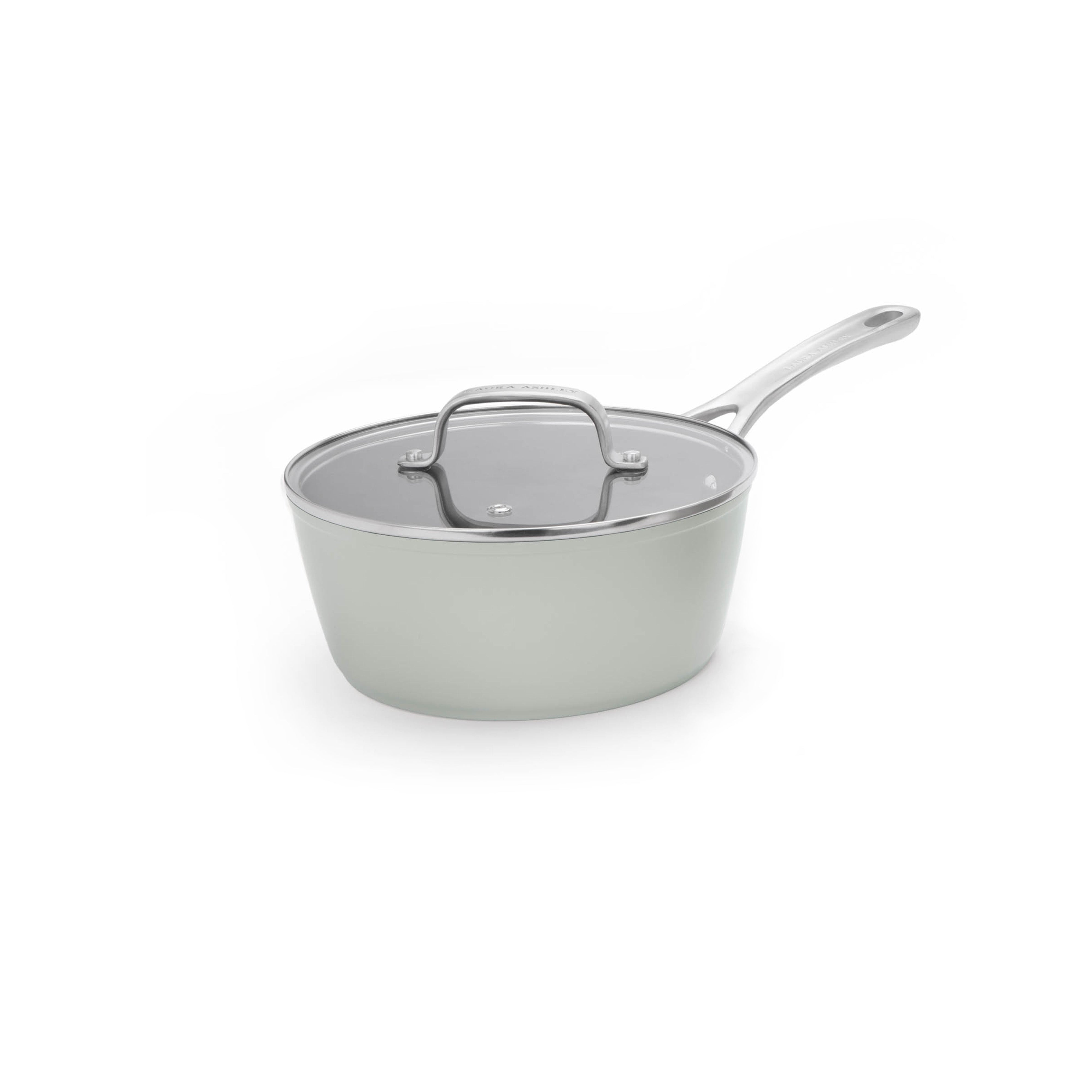 Laura Ashley Non-Stick 16/18/20cm Saucepan with Lid