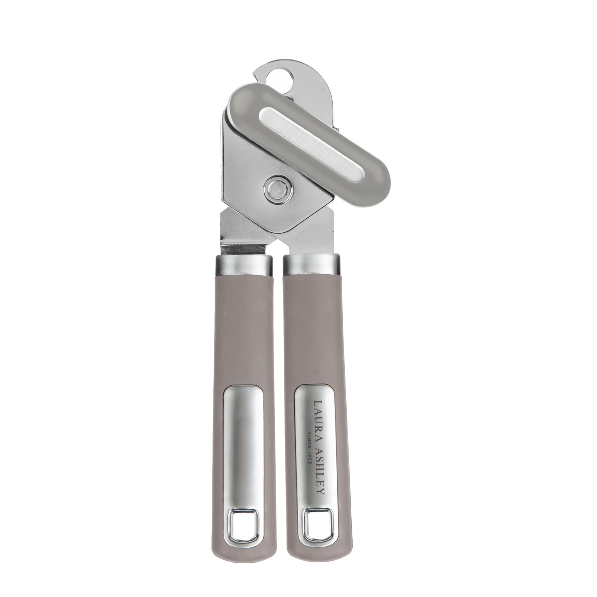 Laura Ashley Stainless Steel Can Opener with Soft Touch Handle