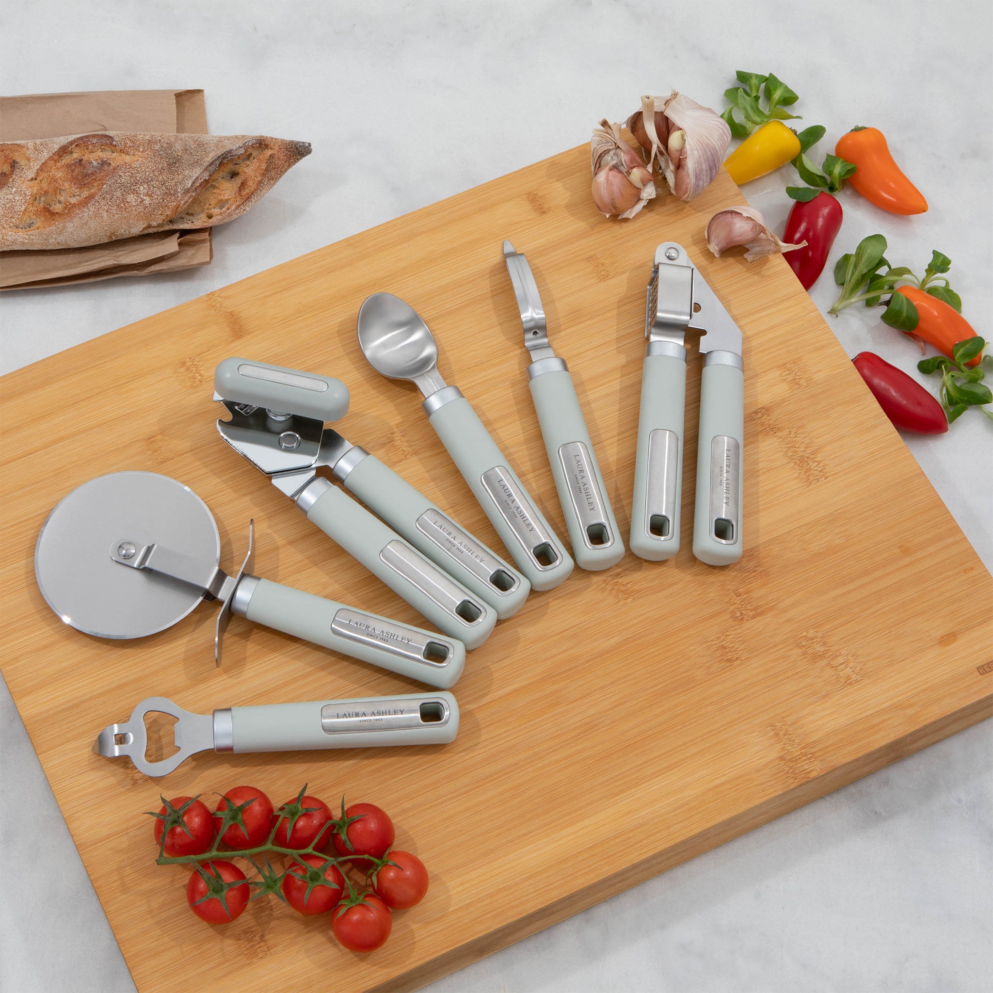 Laura Ashley Stainless Steel Bottle Opener with Soft Touch Handle