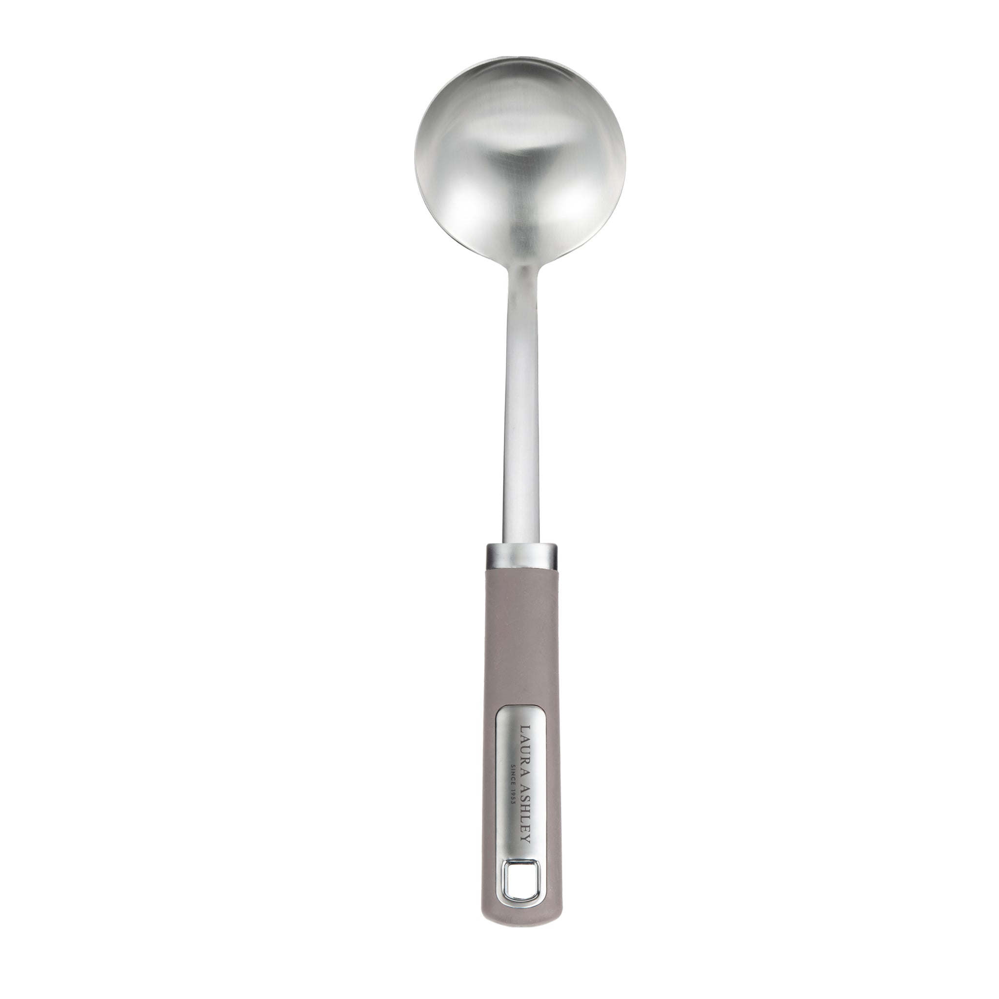 Laura Ashley Stainless-Steel Ladle Spoon with Soft Touch Handles