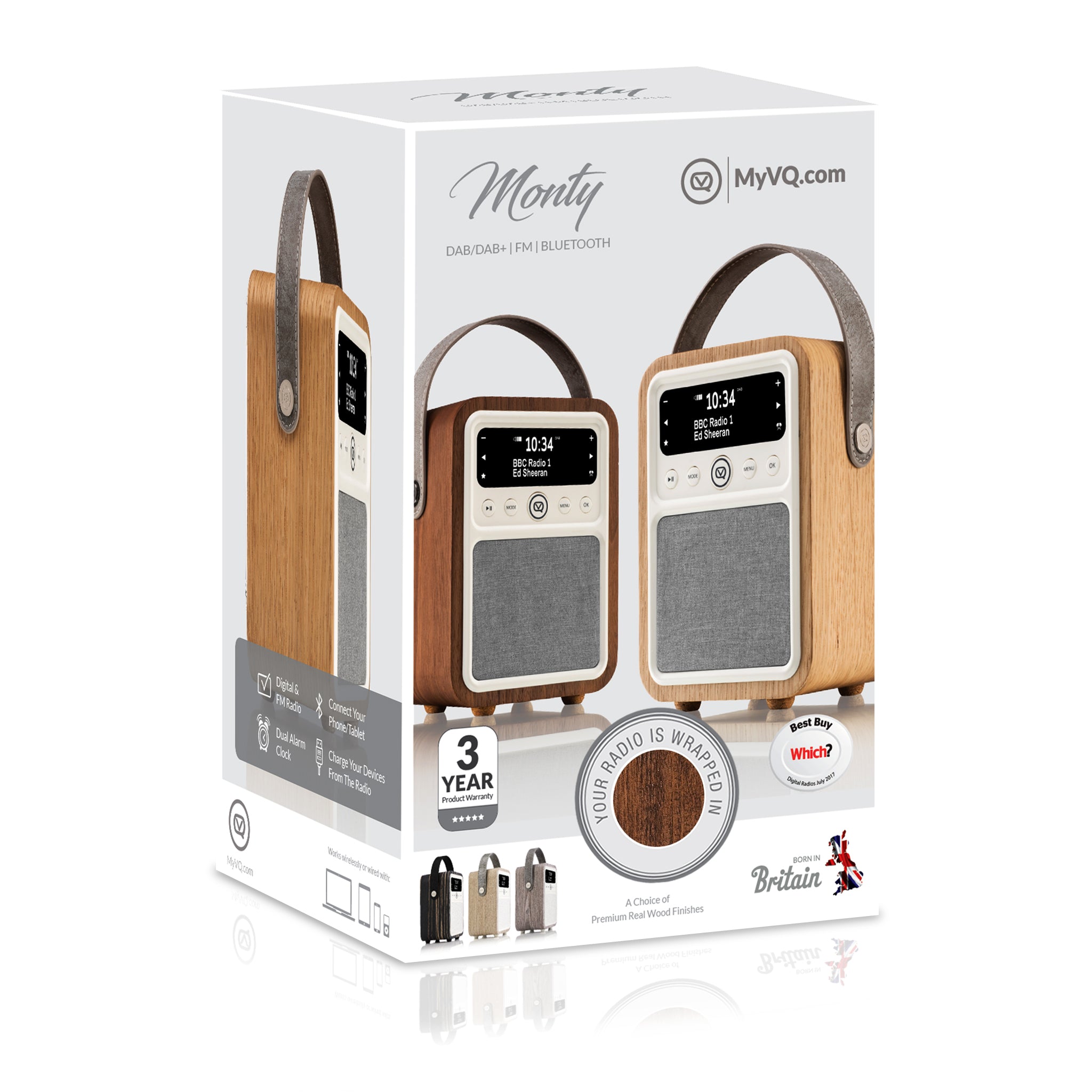 Monty –DAB/DAB+ FM Radio with Bluetooth