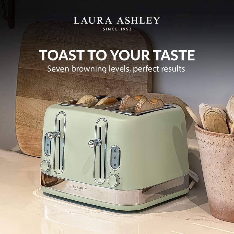 Laura Ashley’s 4-Slice Toaster – Solid Colour Range