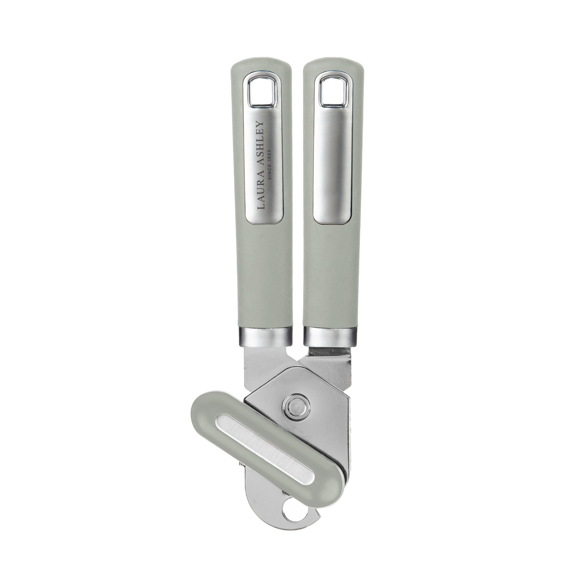 Laura Ashley Stainless Steel Can Opener with Soft Touch Handle