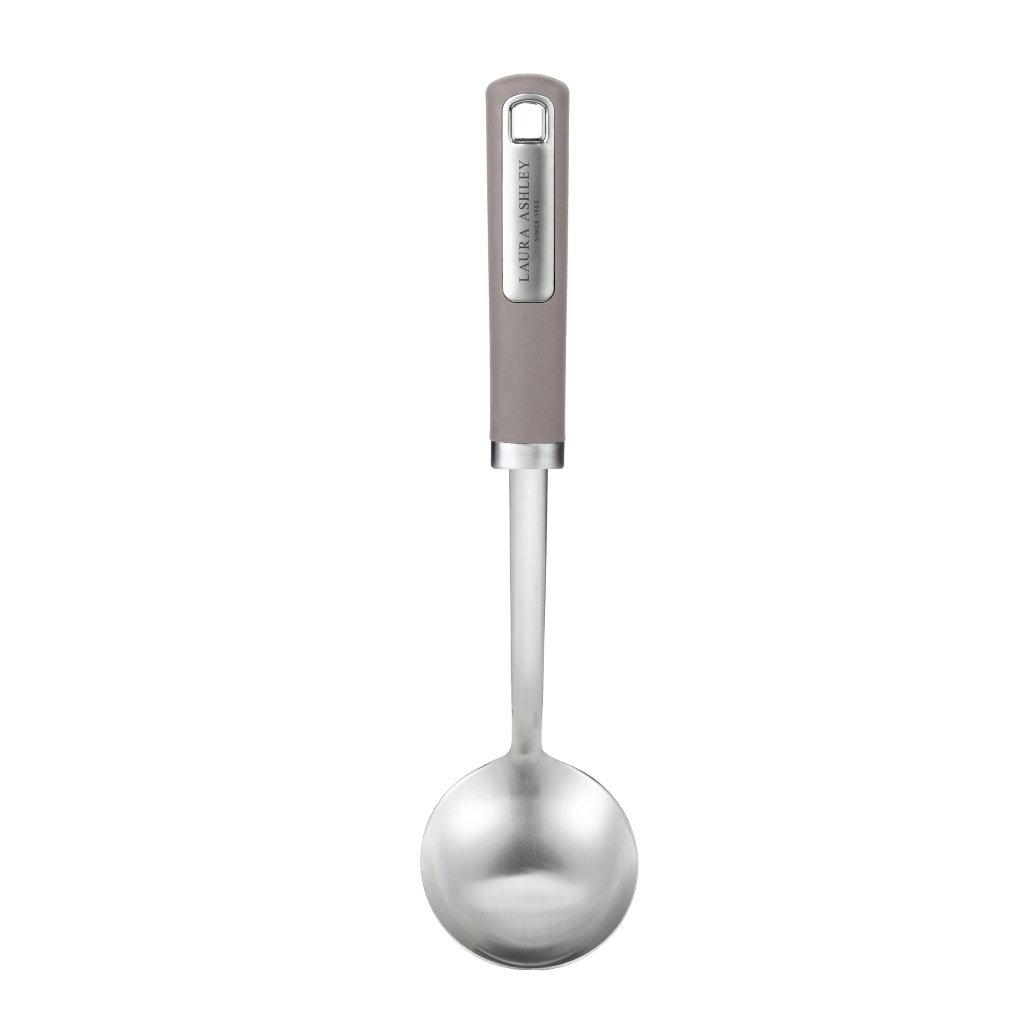 Laura Ashley Stainless-Steel Ladle Spoon with Soft Touch Handles