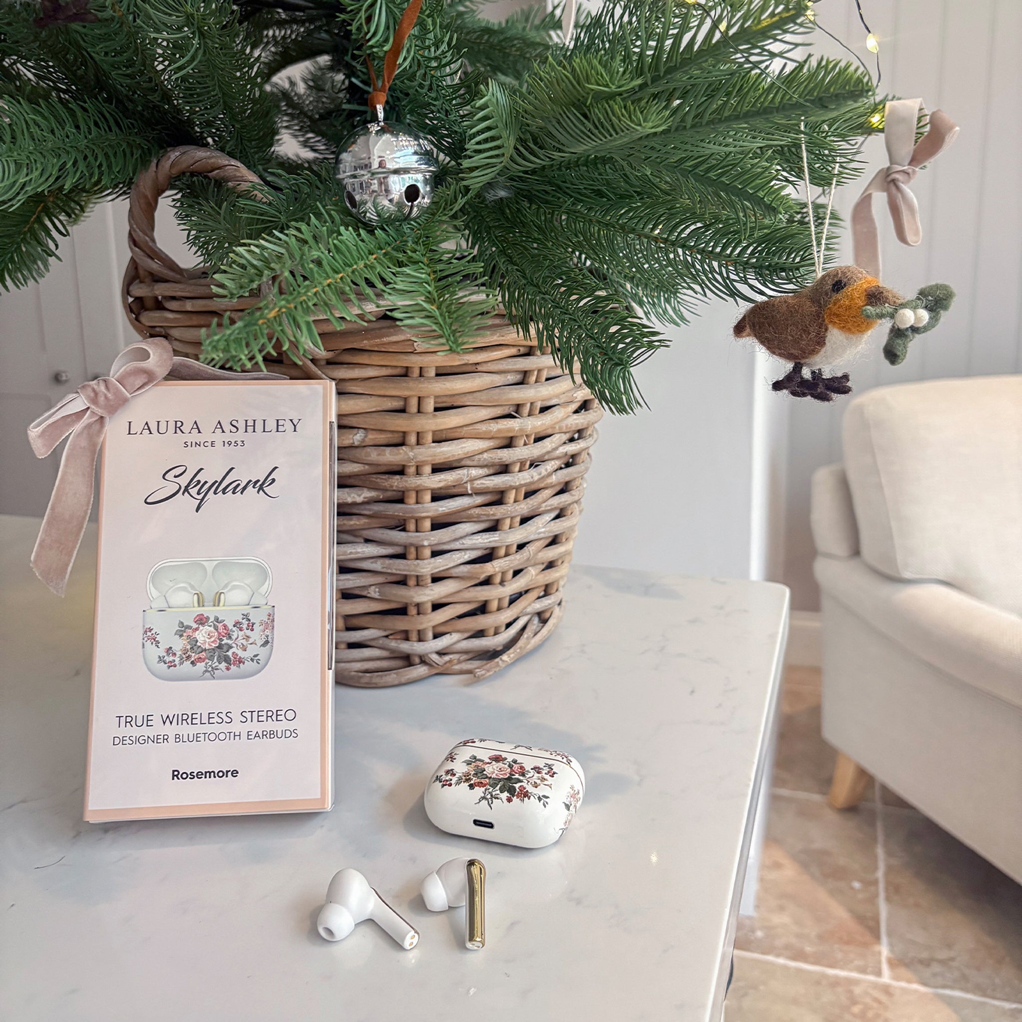 Laura Ashley’s Skylark TWS Bluetooth Earbuds