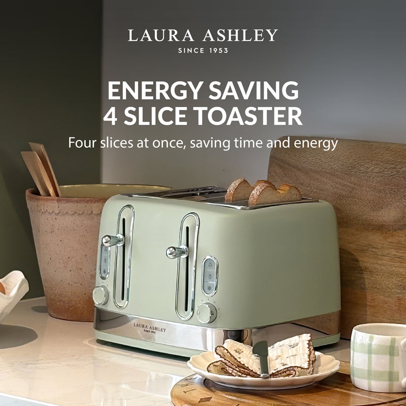 Laura Ashley’s 4-Slice Toaster – Solid Colour Range