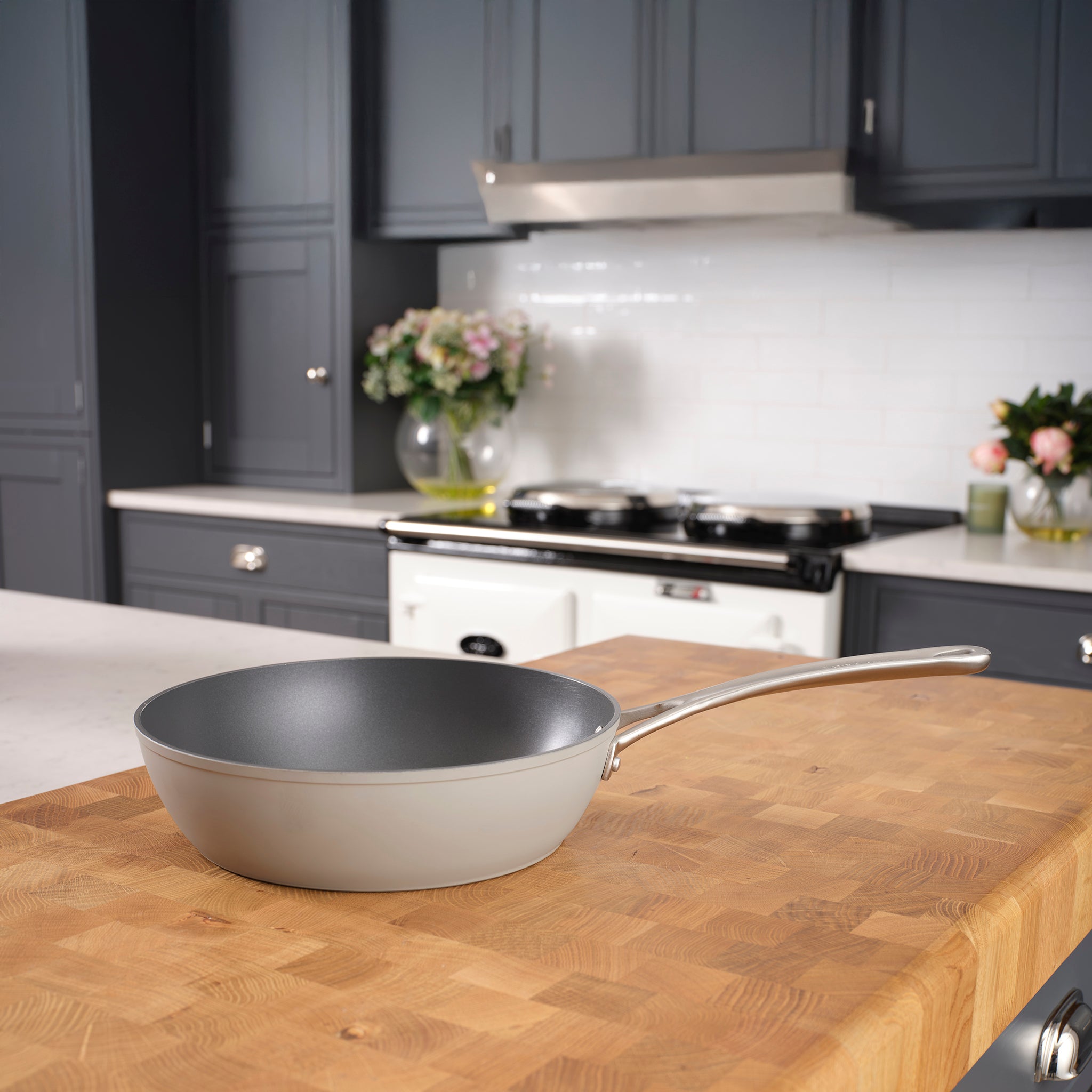 Laura Ashley Non-Stick 30cm Wok & Frying Pan