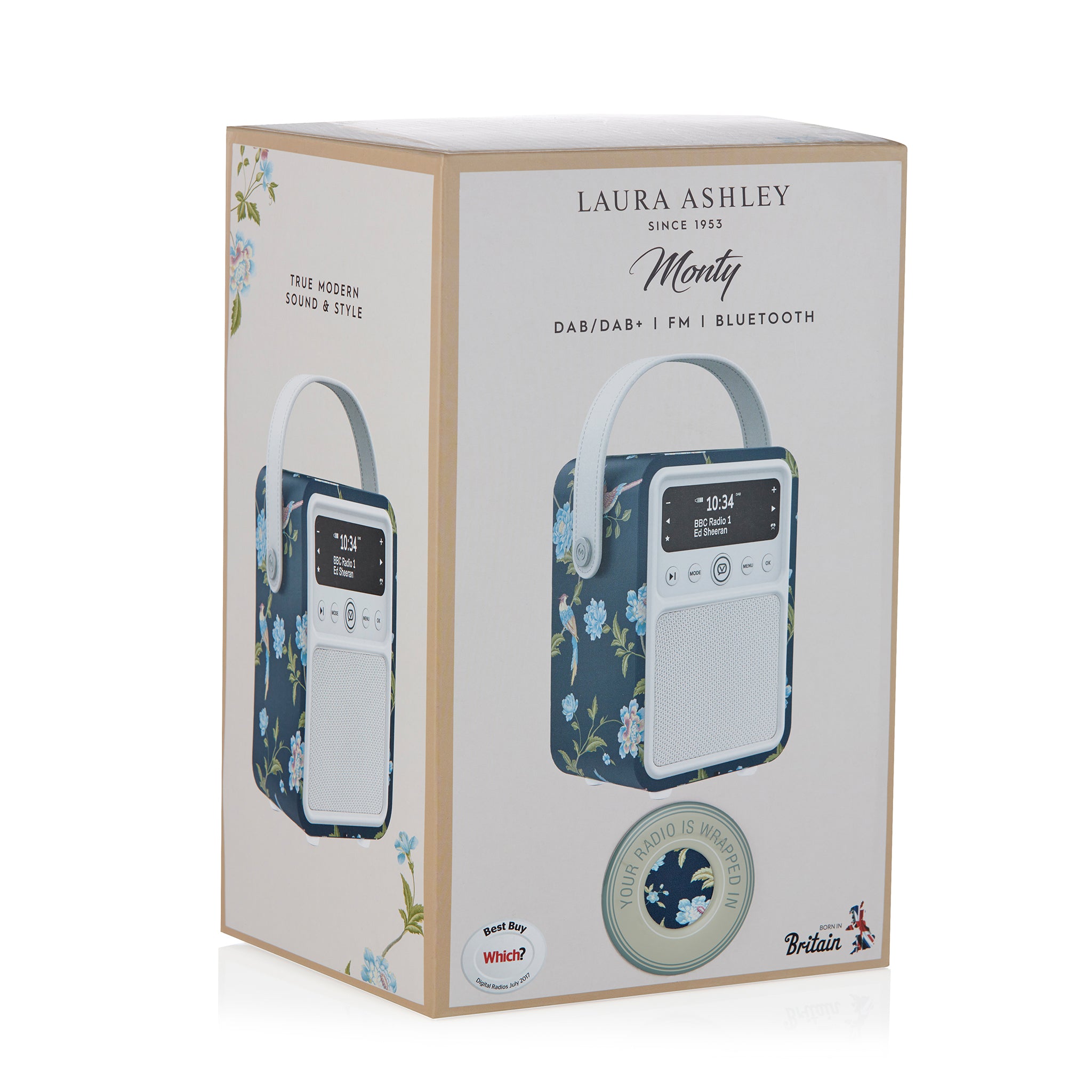 Laura Ashley’s Monty –DAB/DAB+ FM Radio with Bluetooth