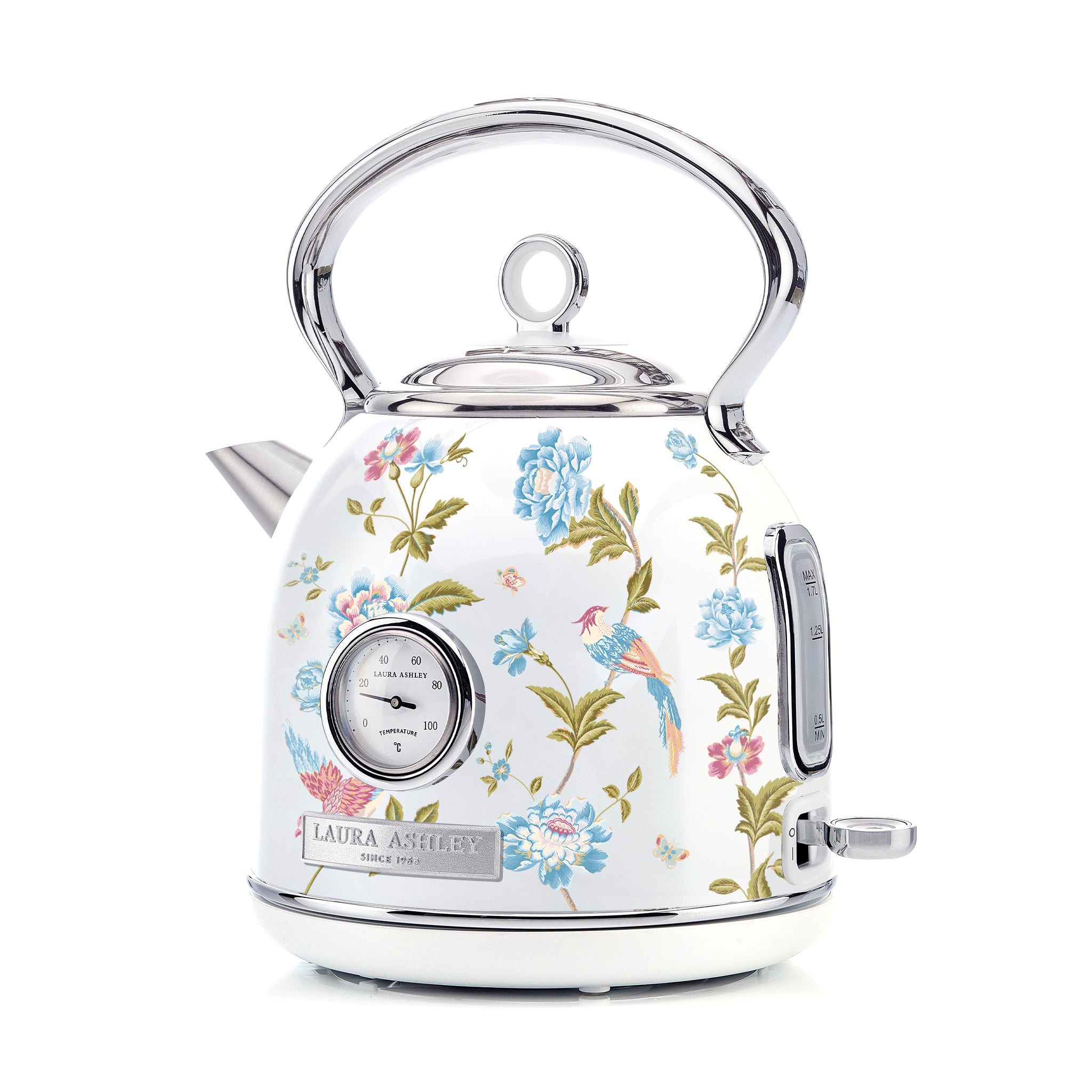 Laura Ashley’s 1.7L Dome Kettle – Fast Boil & Temperature Gauge
