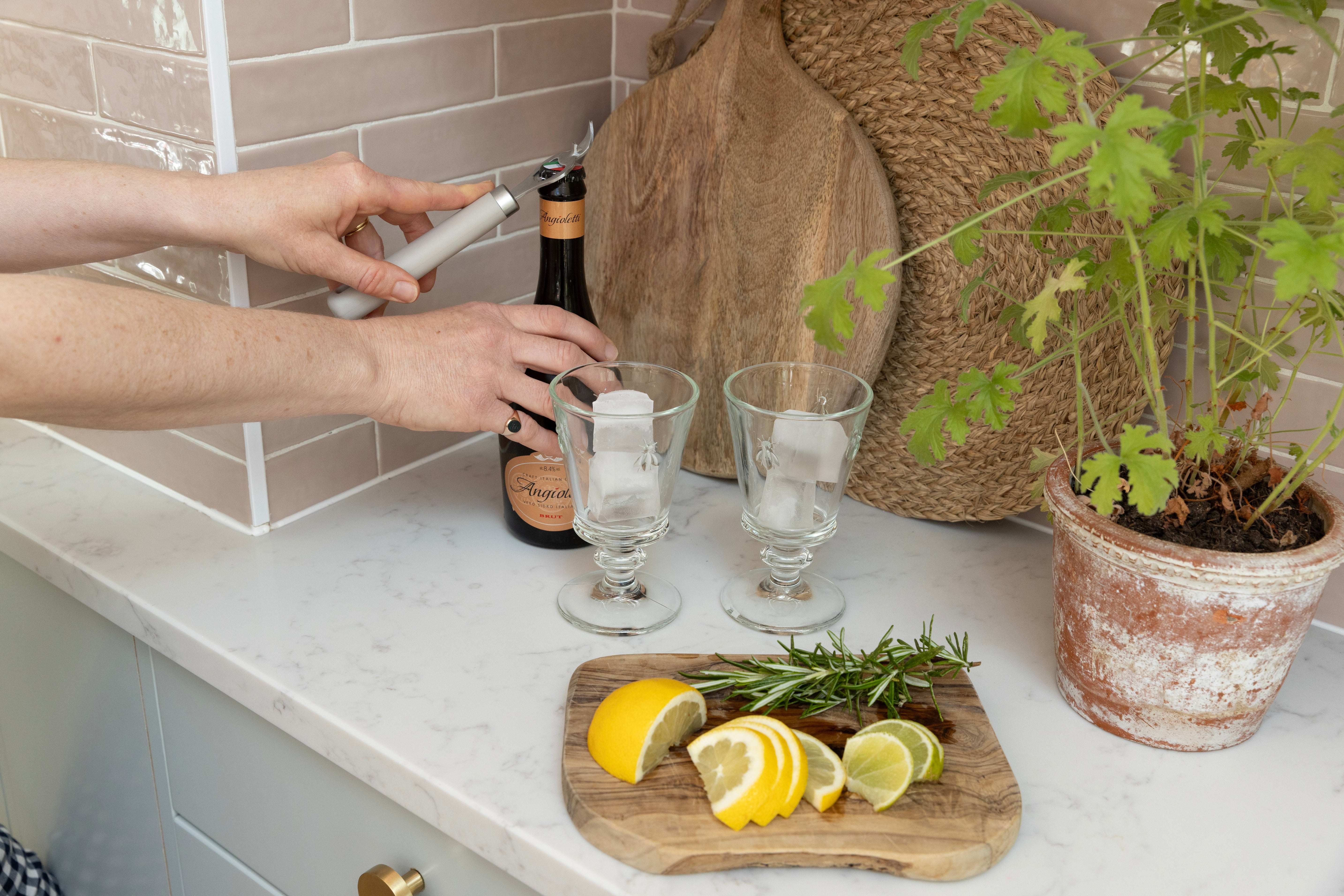 Laura Ashley Stainless Steel Bottle Opener with Soft Touch Handle